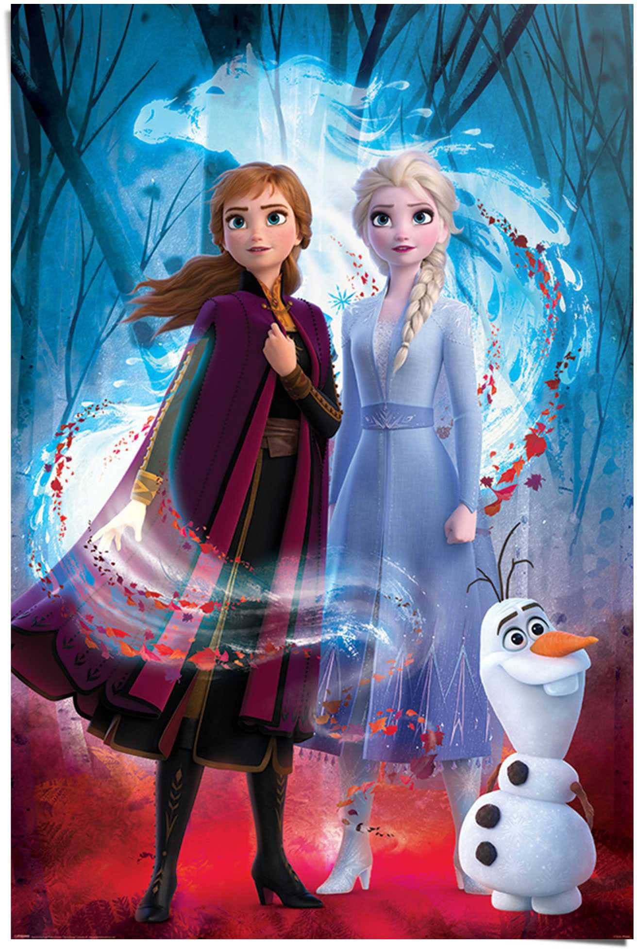 [Schnellstes neuestes Modell 2024! ! ] Reinders! Poster »Poster OTTO Anna 2 (1 bei St.) Disney«, - Olaf Elsa - Frozen Film, 