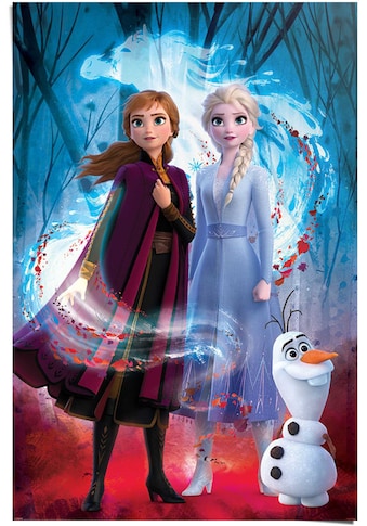 Poster »Poster Frozen 2 Anna - Elsa - Olaf - Disney«, Film, (1 St.)