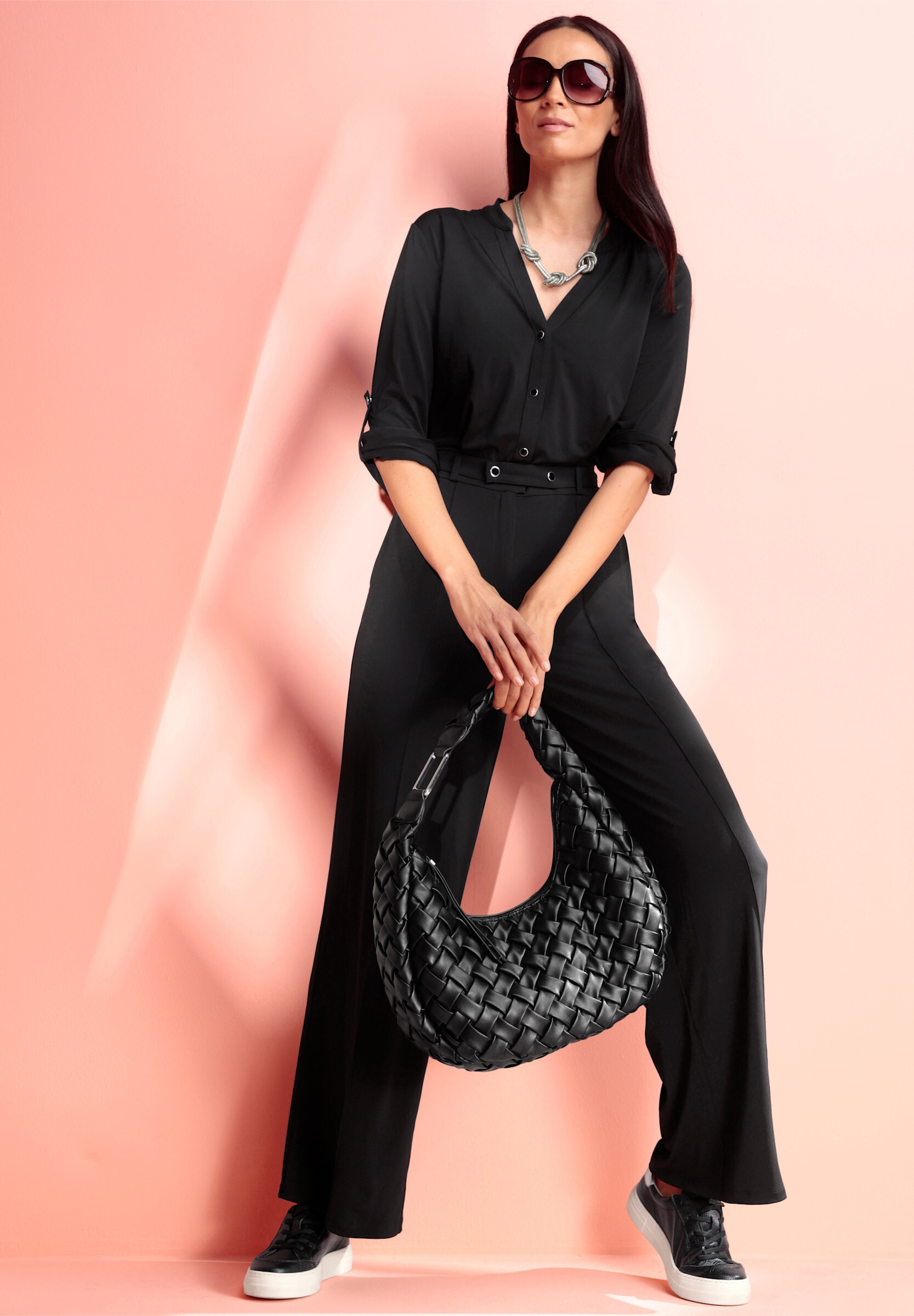 heine Jumpsuit »Jumpsuit Overall mit Langarm zum Krempeln«