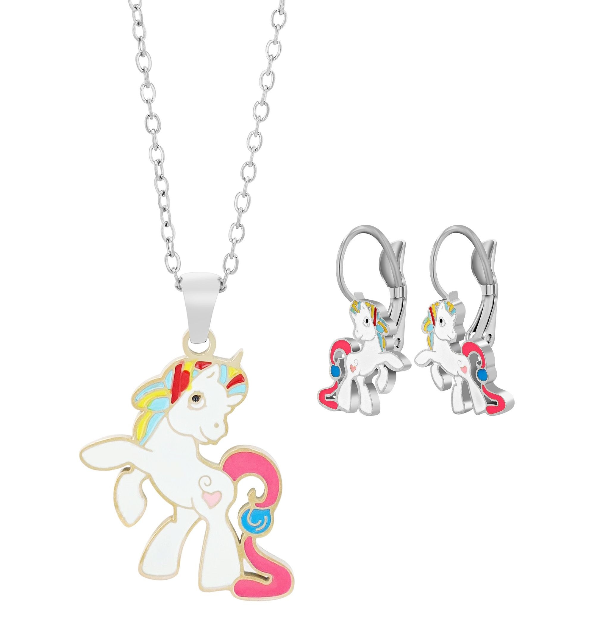 Adelia´s Kette ohne Anhänger »Kinder Halskette mit Anhänger ¿ Einhorn aus Edelstahl«