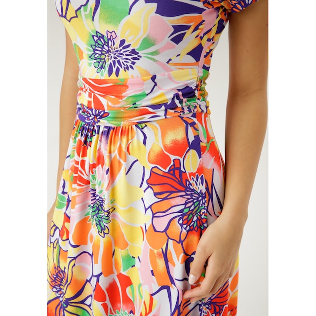 Aniston SELECTED Sommerkleid, mit farbenfrohem Blumendruck online bei OTTO