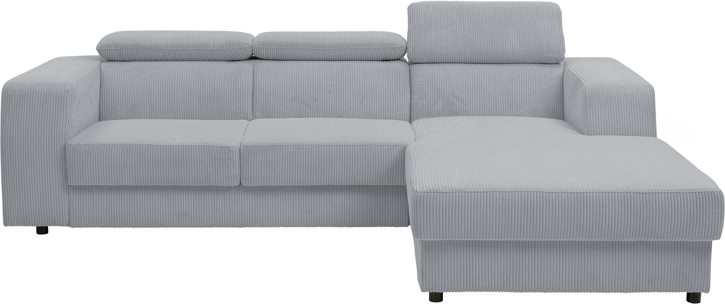 WERK2 Ecksofa »Cherry, modernes Sofa mit Komfortfunktionen, Breite 270cm, L-Form,« bequem, mit verstellbaren Kopfteilen, Schlaffunktion und Bettkasten