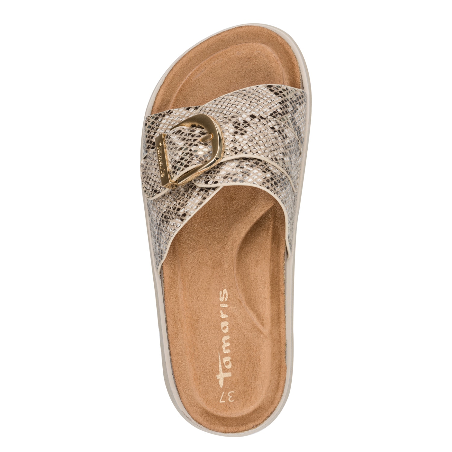 Tamaris Pantolette  Sommerschuh, Plateauschuh mit modischer Schnalle,