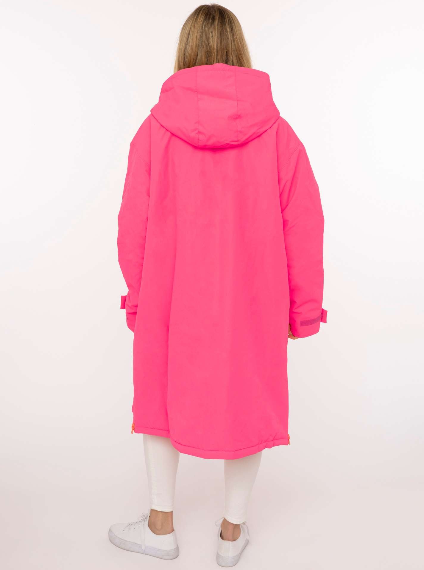 Zwillingsherz Kurzmantel »"Oversize Windjacke ZH"« Kapuze, Reißverschluss, seitliche Taschen, leicht wattiert