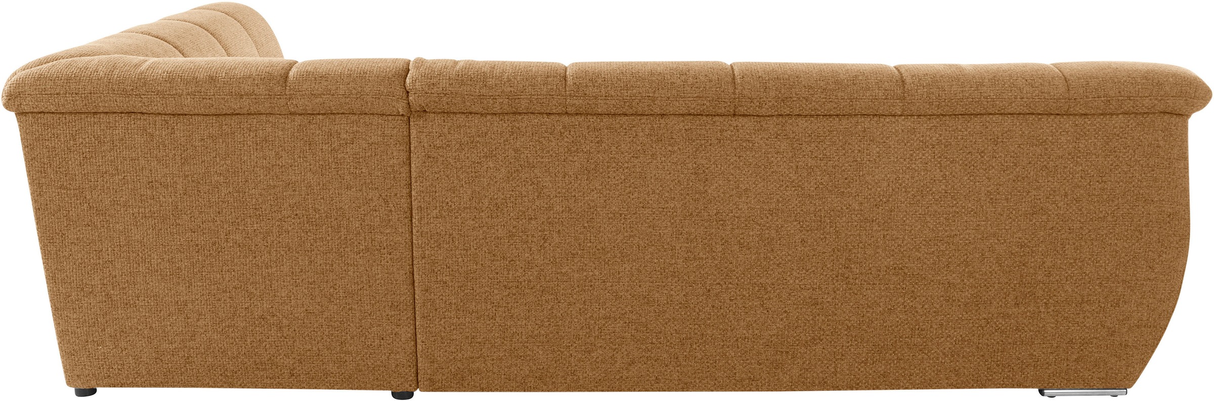 DOMO collection Ecksofa »Lagoa, moderne Sitzheftung, bequem und komfortabel, L-Form«, wahlweise mit Bettfunktion, frei im Raum stellbar, große Farbvielfalt