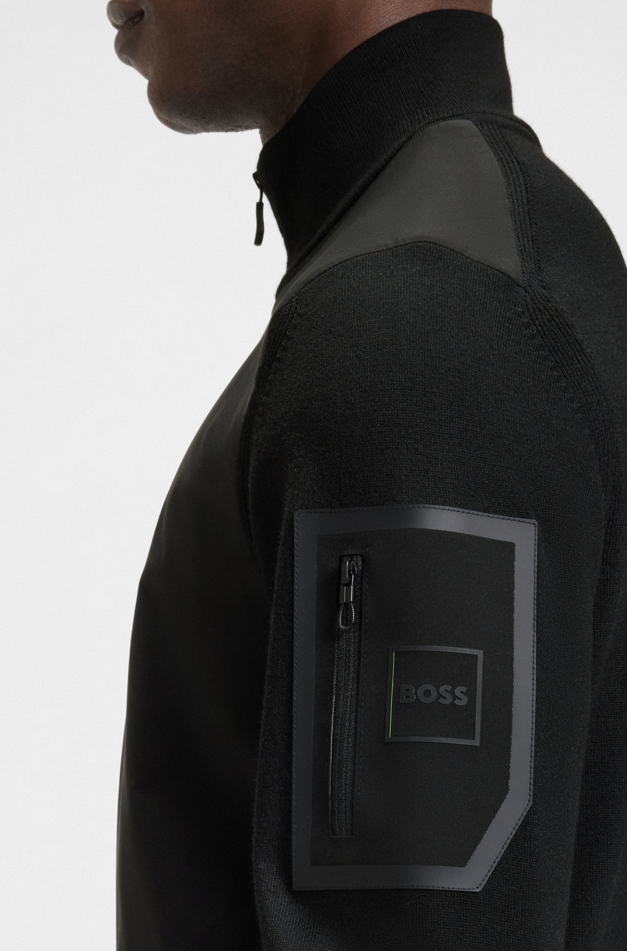 BOSS GREEN Hybridjacke »Momentum«, regular fit, mit Stehkragen