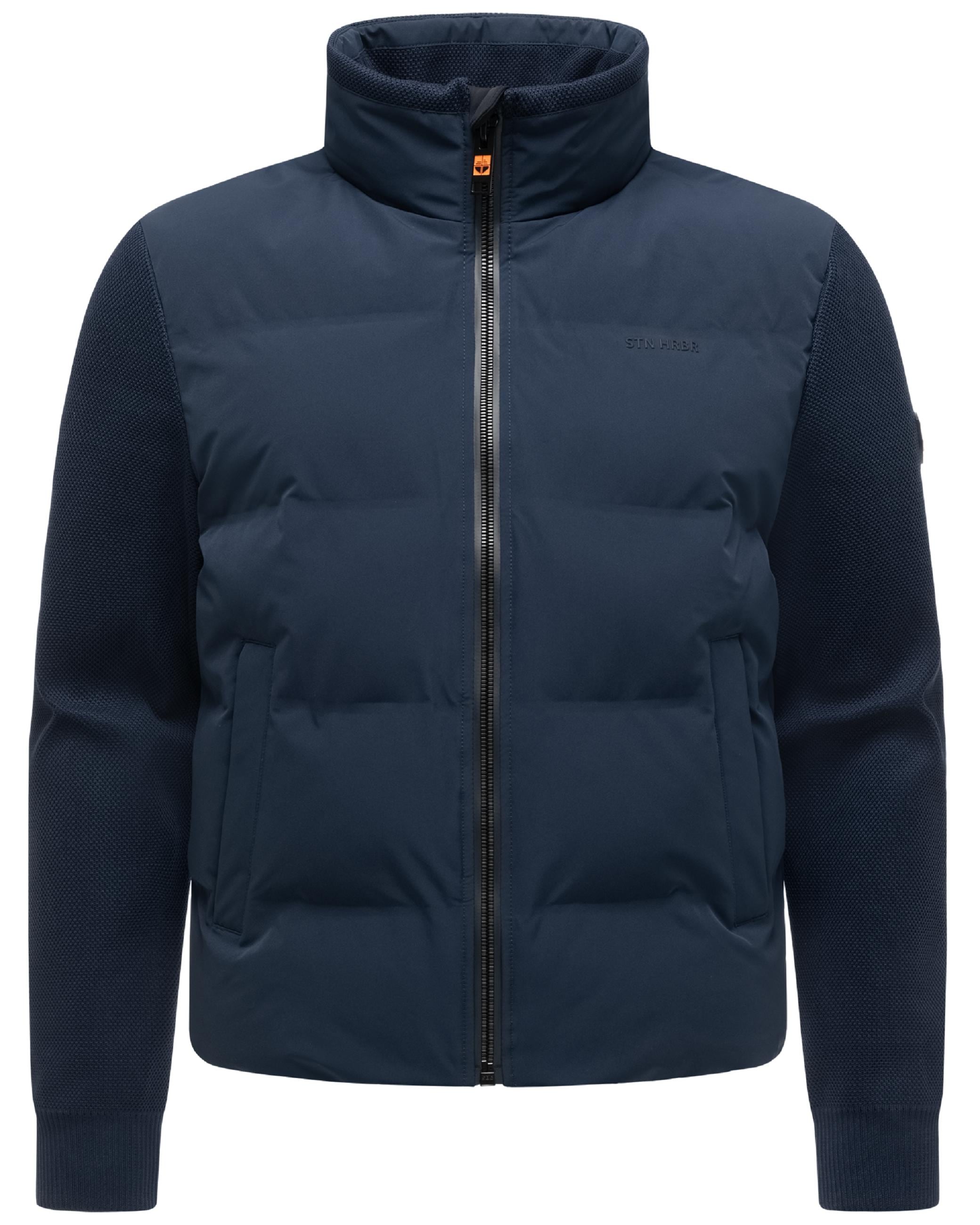 Stone Harbour Outdoorjacke »Winterjacke Eeron XX« ohne Kapuze Warme Jacke mit Strukturstrick in Piqué-Optik