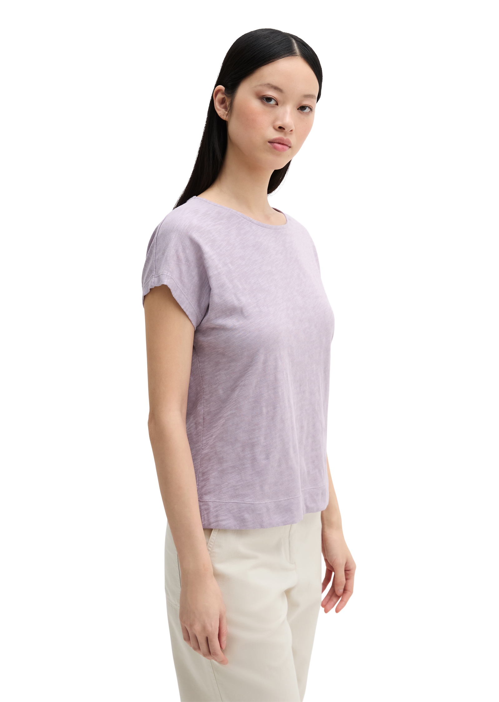 Marc O'Polo T-Shirt regular aus weichem Baumwoll-Slub-Jersey