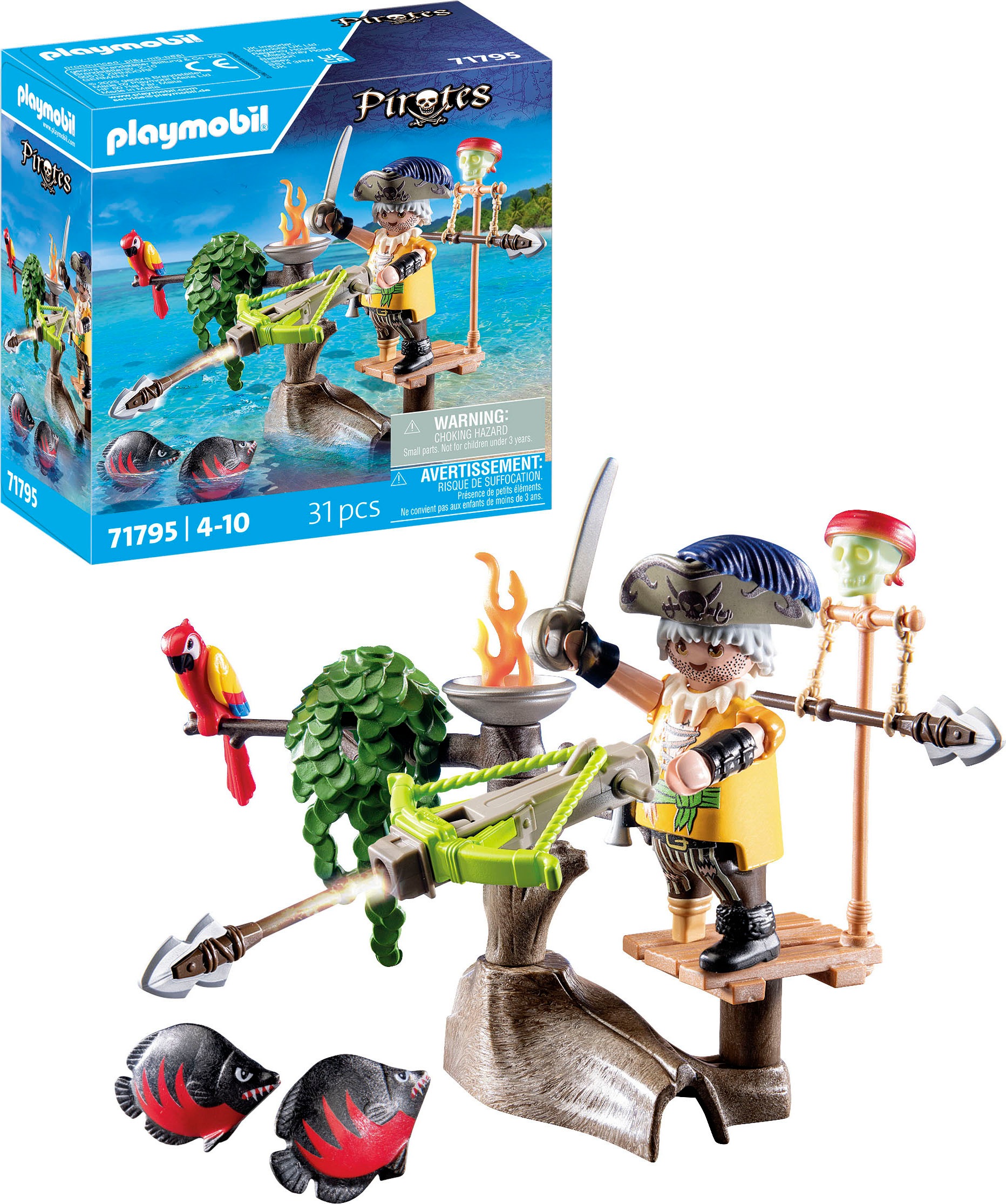 Playmobil® Konstruktions-Spielset »Pirat mit Balliste (71795), Playmobil Pirates«, (31 St.)
