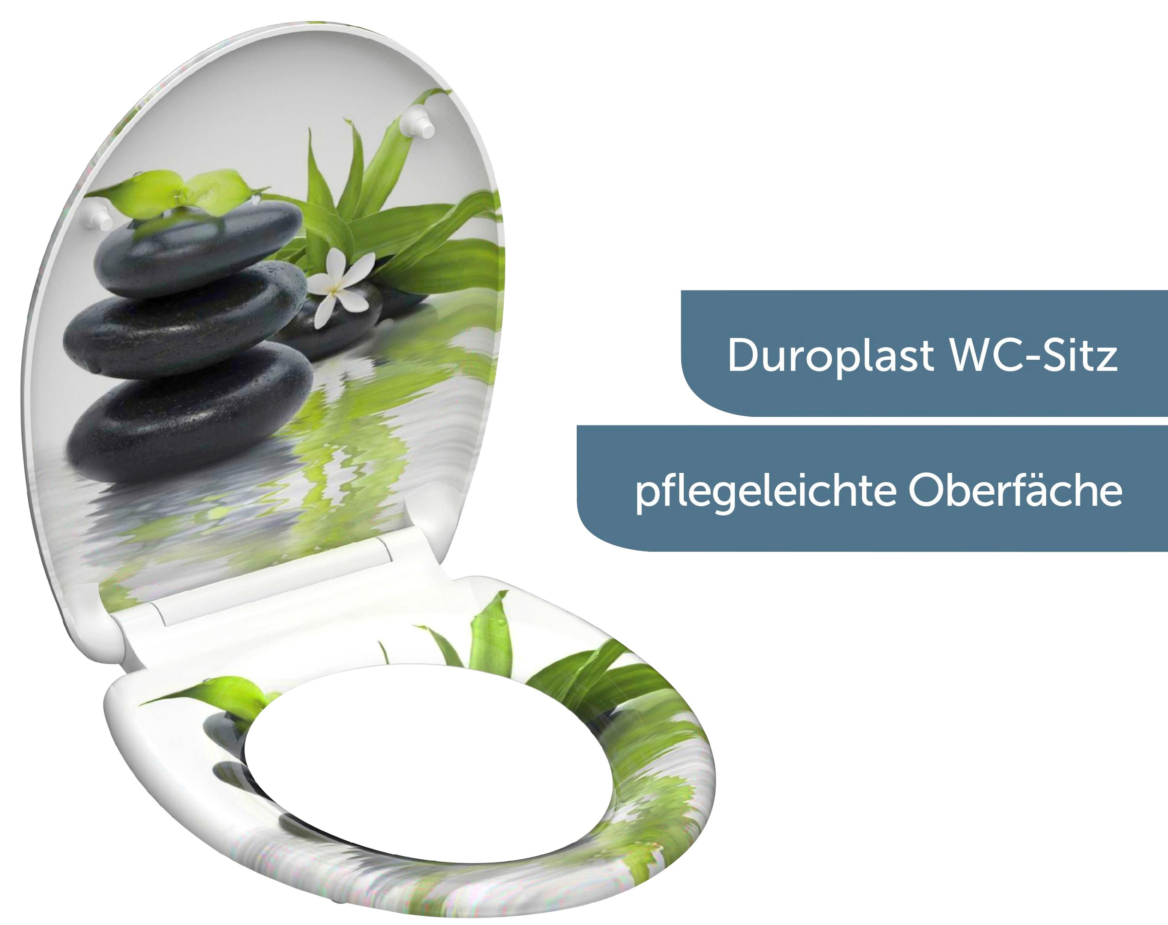 Schütte WC-Sitz »Jasmin«, Duroplast, Absenkautomatik, Schnellverschluss, Motivdruck
