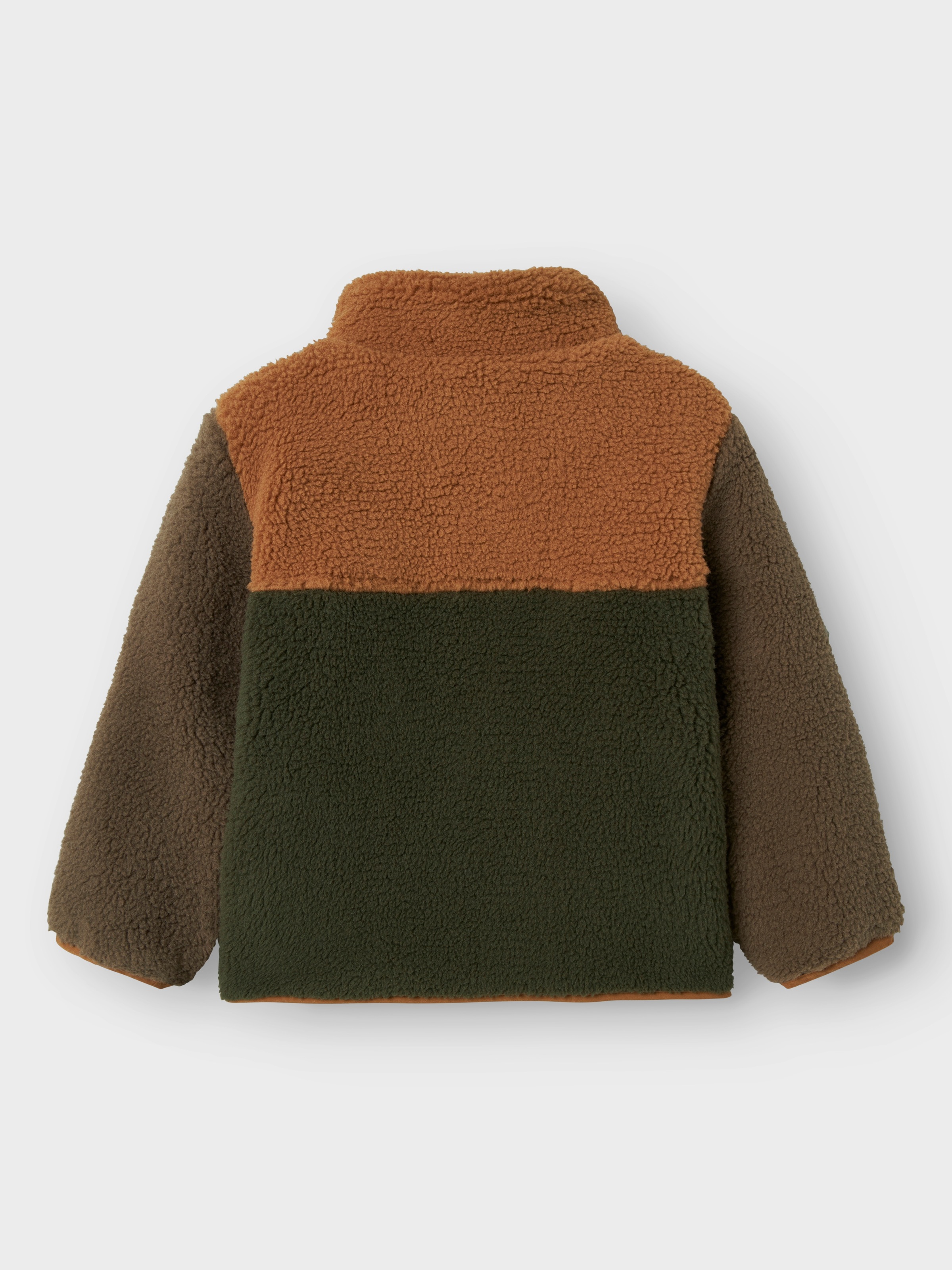 Name It Fleecejacke »NMMMONICO TEDDY JACKET BLOCK«, ohne Kapuze