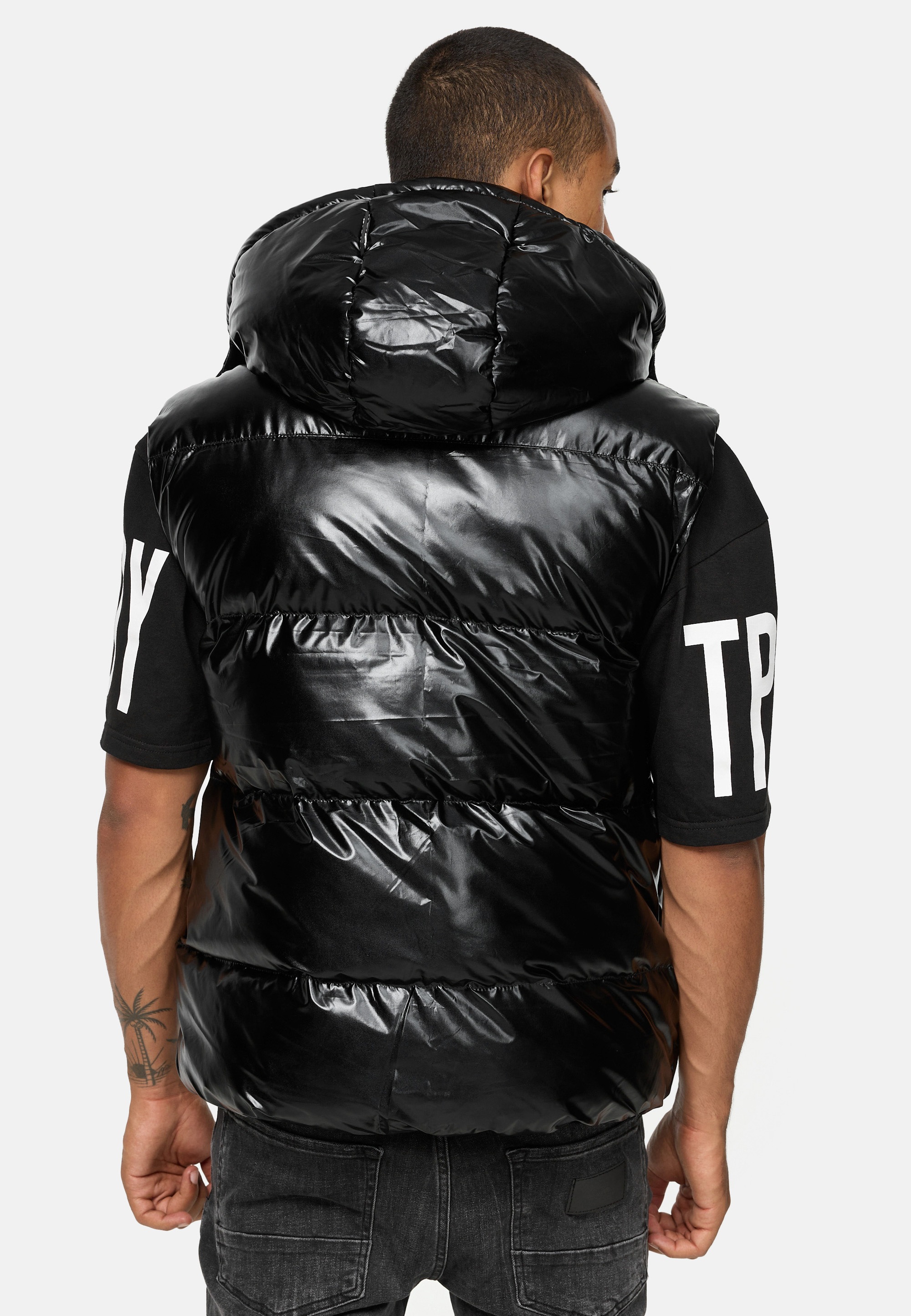 trueprodigy Steppweste »Darko Reflektierender Innenkragen Kapuze extra große Seitentaschen«