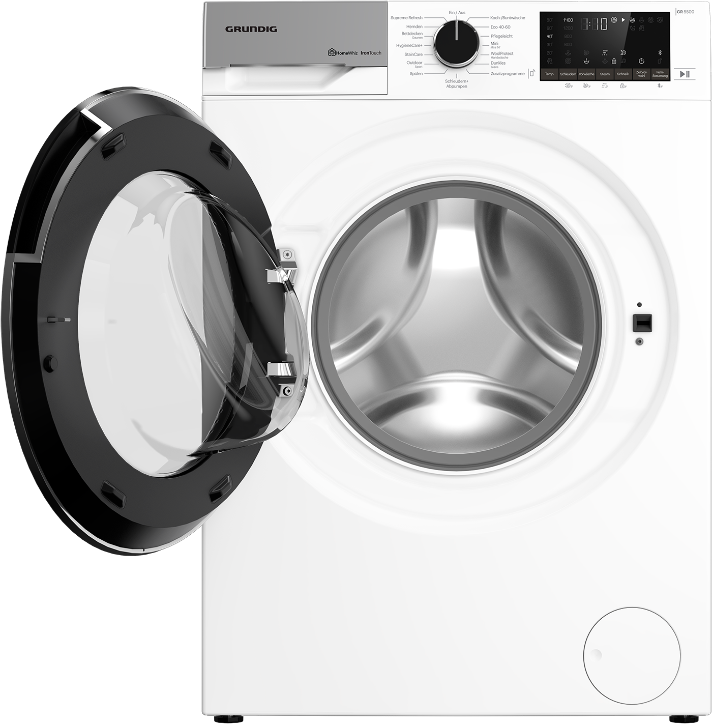 Grundig Waschmaschine »GW5P59415W2 7178577000«, 9 kg, 1400 U/min, IronTouch Technologie