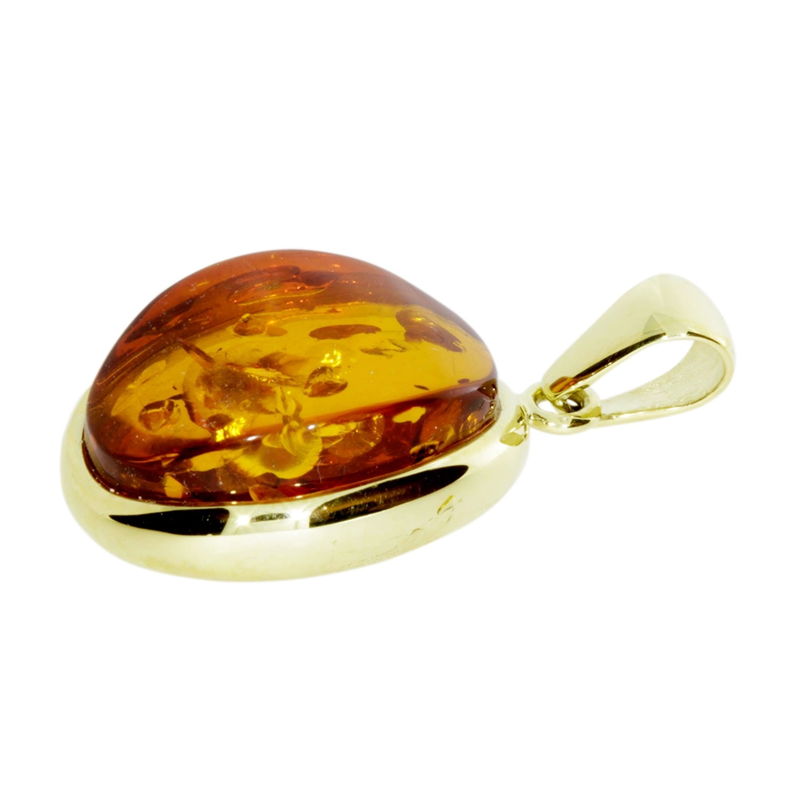 OSTSEE-SCHMUCK Kettenanhänger »- Classic 18x13 mm - Gold 333/000 - Bernstein«