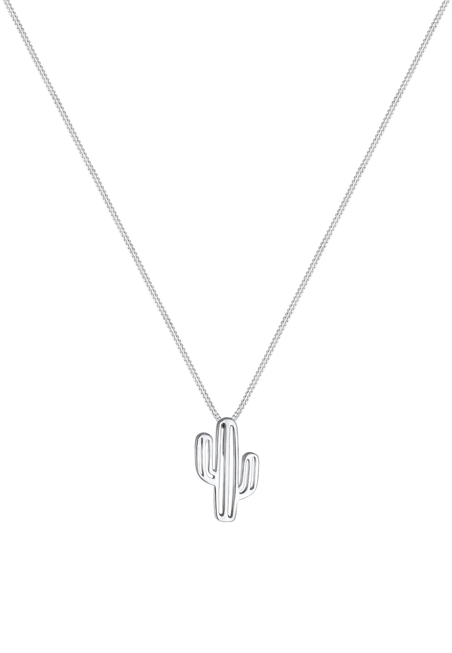 Elli Kette mit Anhänger »Halskette Anhänger Kaktus Boho 925 Sterling Silber«