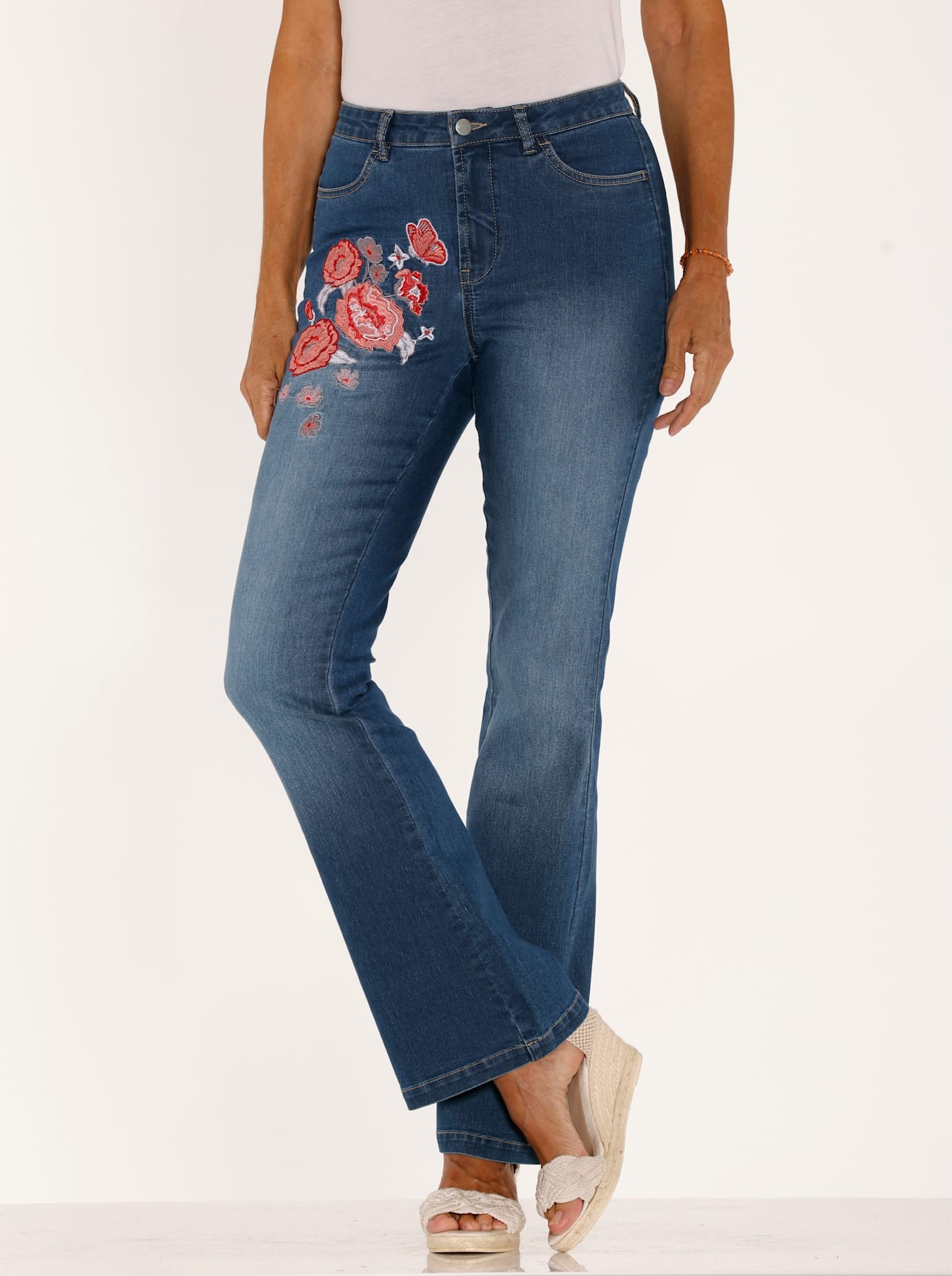 Classic Basics Bootcut-Jeans, (1 tlg.)