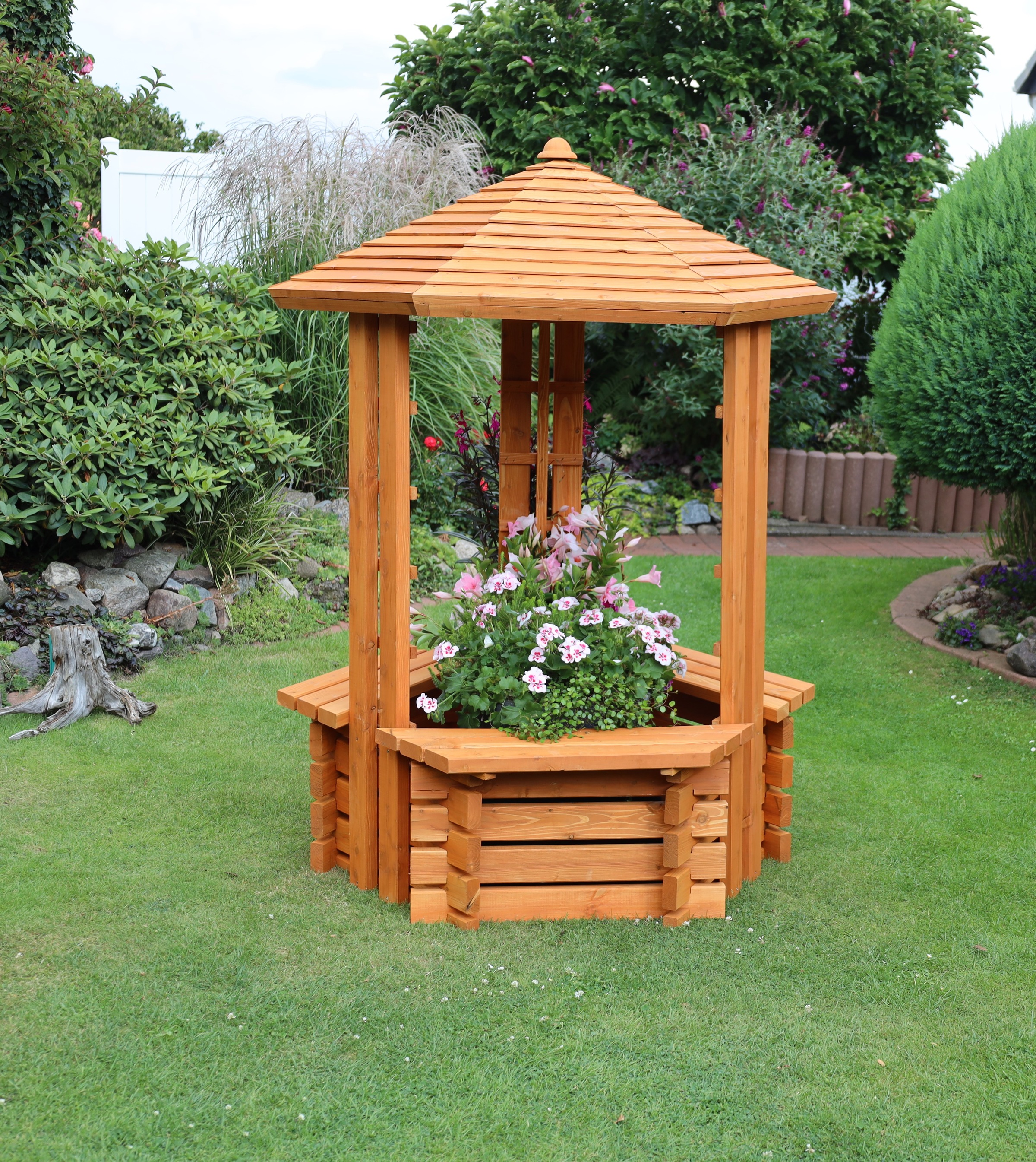 promadino Blumenkasten »Zierbrunnen "Westerwald"«, BxTxH: 135x135x192 cm