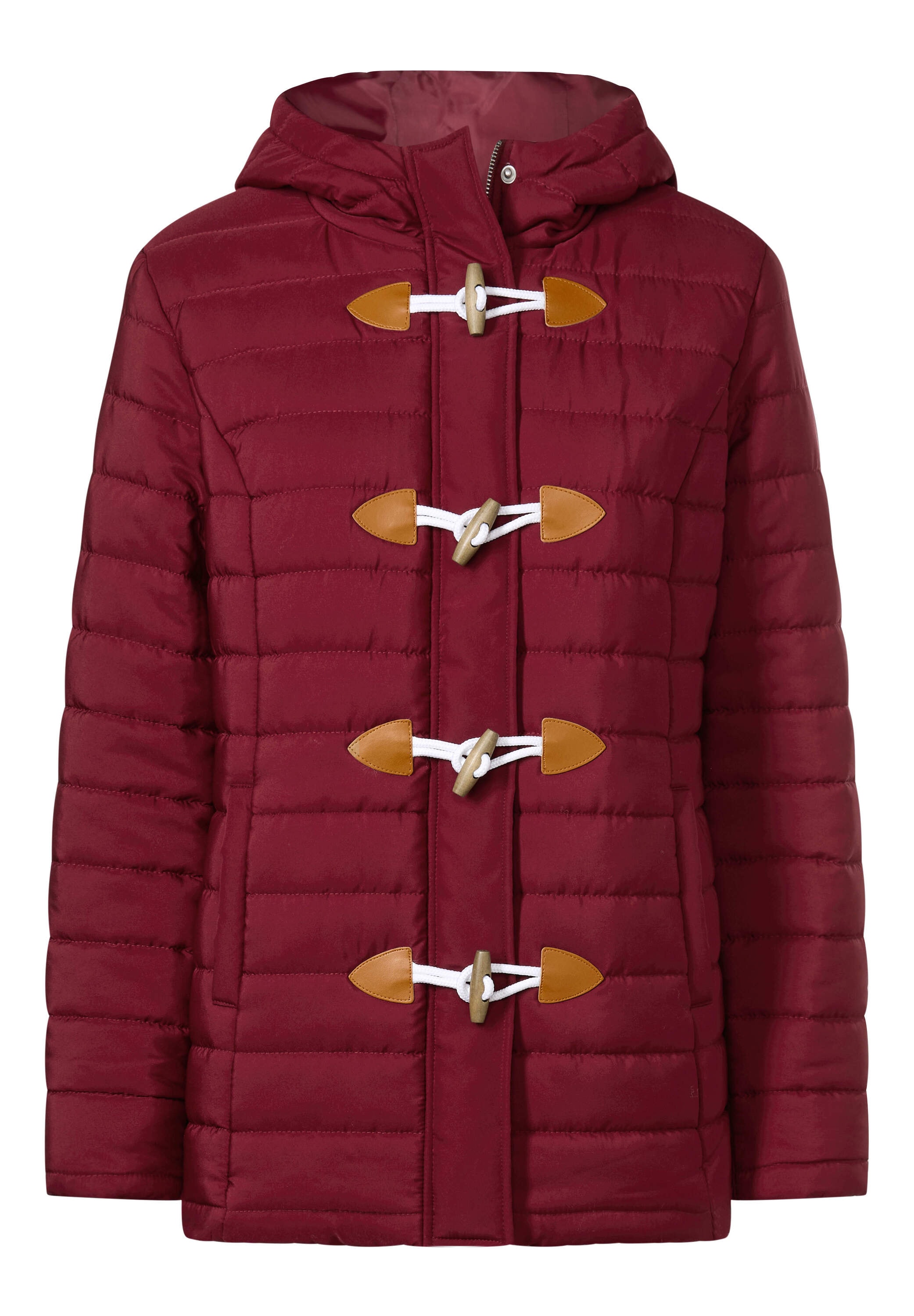Sieh an! Steppjacke »Steppjacke Steppjacke mit Knebelknöpfen« mit Kapuze