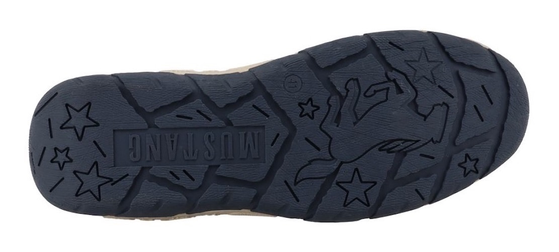 Mustang Shoes Sneaker »Benedetto«  Halbschuh, Schnürschuh, Freizeitschuh mit markantem Kontrastbesatz