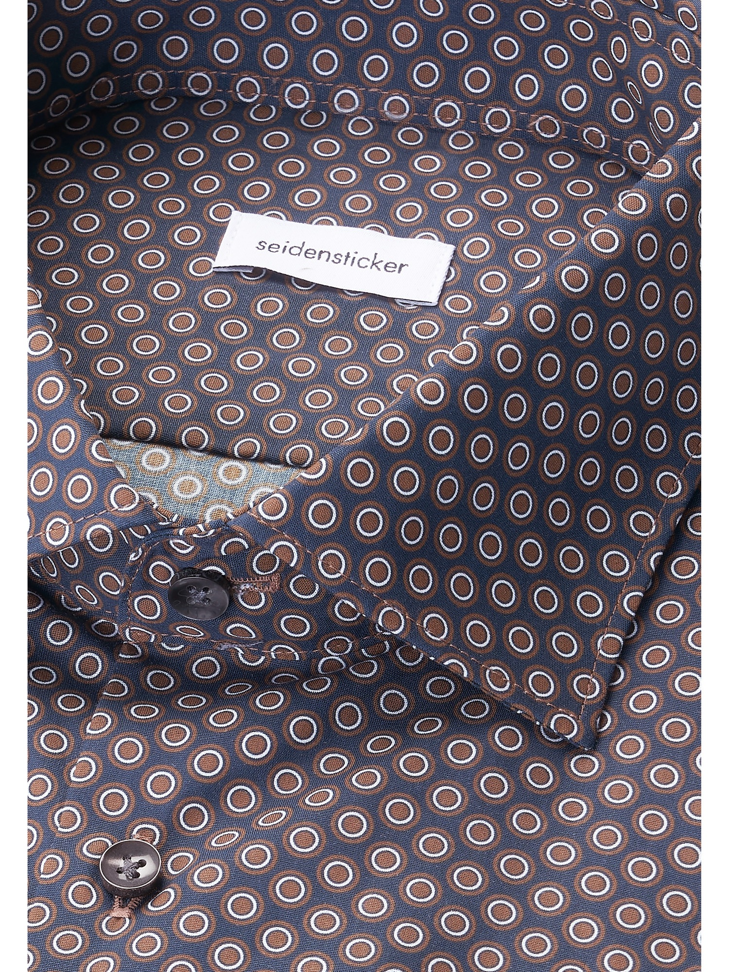 seidensticker Businesshemd »Schwarze Rose« Slim 1/1 Kentkragen Druck