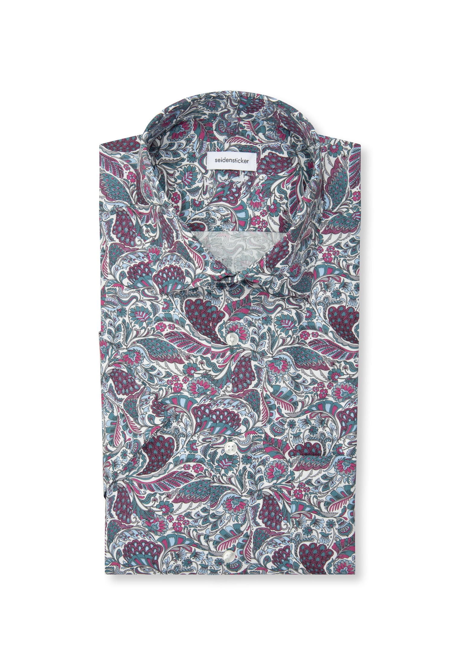 seidensticker Businesshemd »Regular« Regular 1/2 Kentkragen Druck