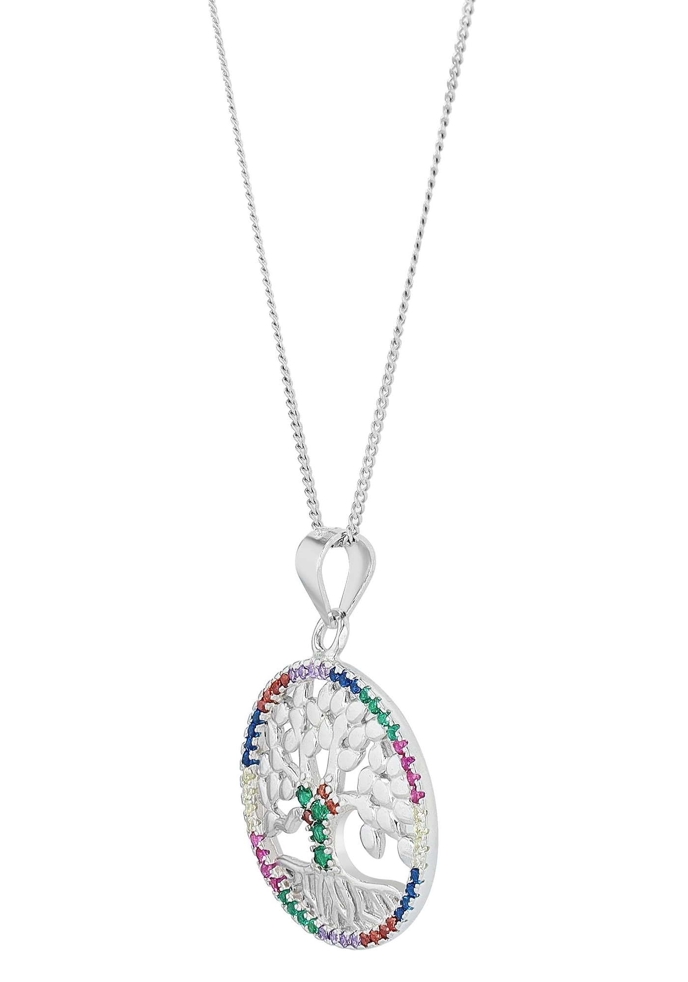 AKZENT Amulett »"Yggdrasil" aus 925 Sterlingsilber, rhodiniert, langlebig«