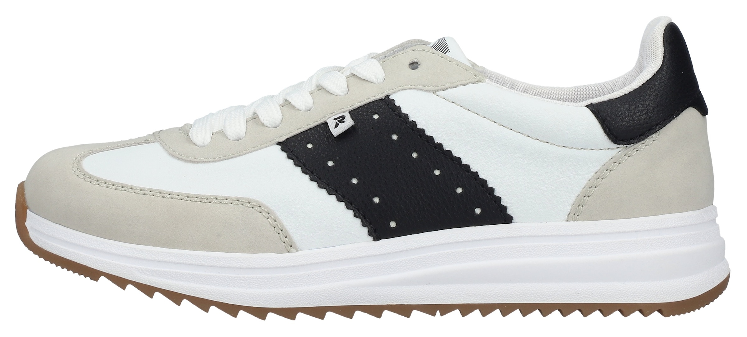 Rieker Sneaker  Schnürschuh, Halbschuh, Freizeitsneaker mit Kontrastbesätze