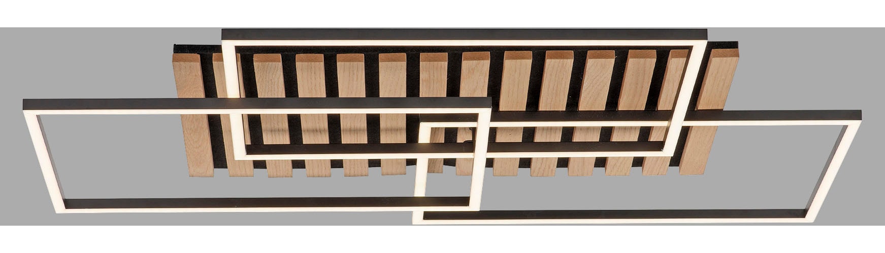 andas Deckenleuchte »Unnestad Akustikpaneele«, 1 flammig, Leuchtmittel LED-Board | LED fest integriert, Frame schwenkbar, Holz, Akustik, Paneele