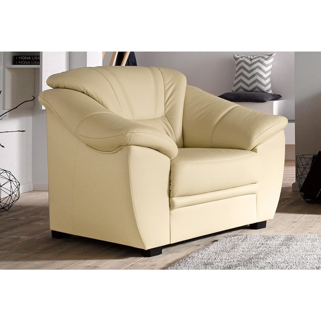 sit&more Sessel, NaturLEDER®, inklusive komfortablem Federkern