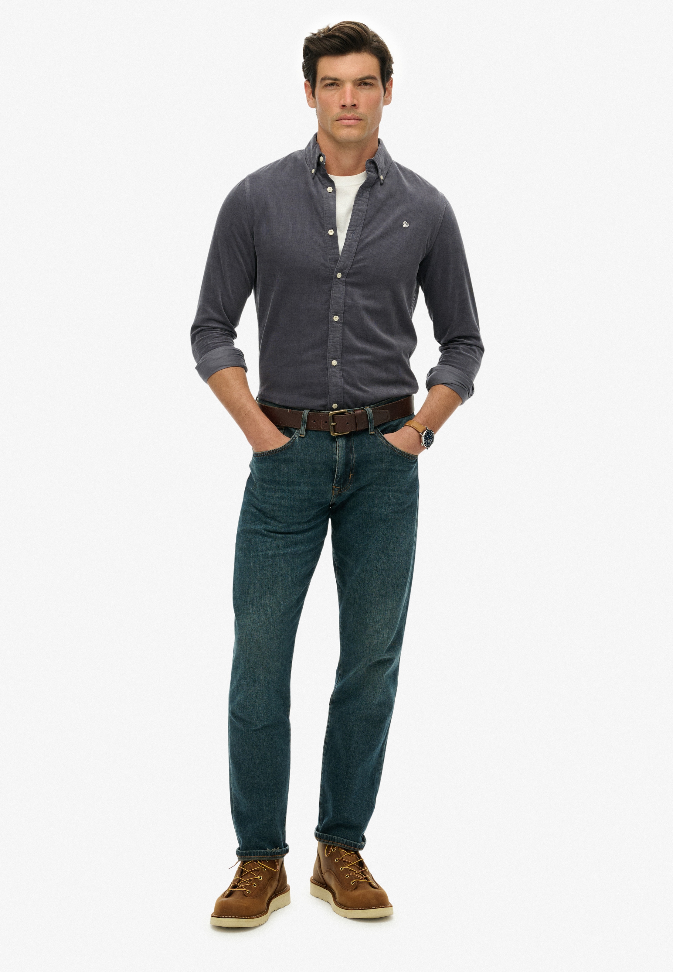 Superdry Langarmhemd »CLASSIC NEEDLE CORD SHIRT«