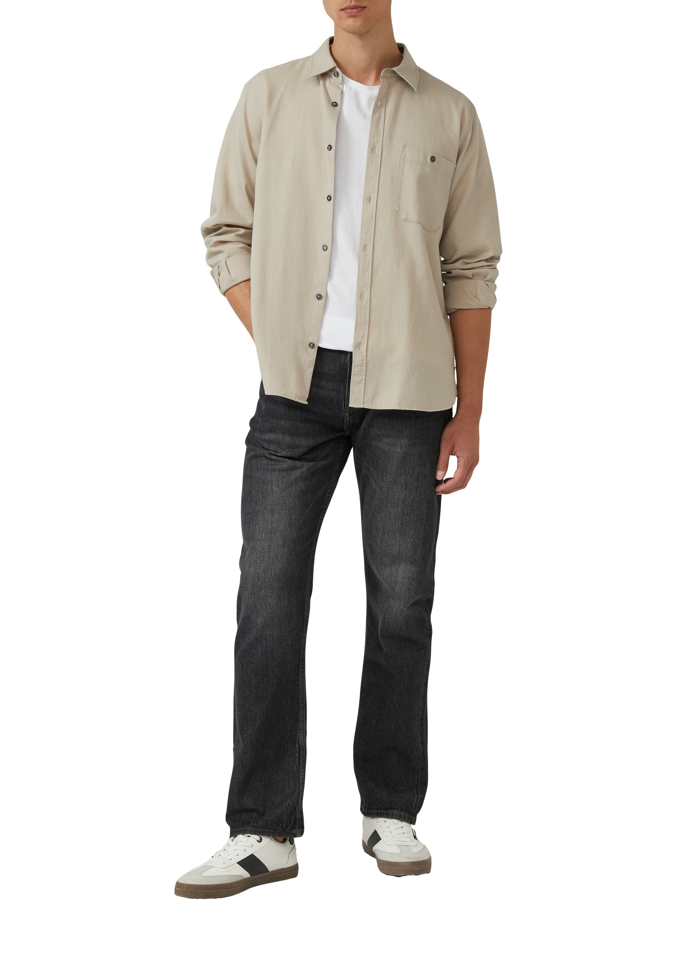 s.Oliver Langarmhemd mit Brusttasche