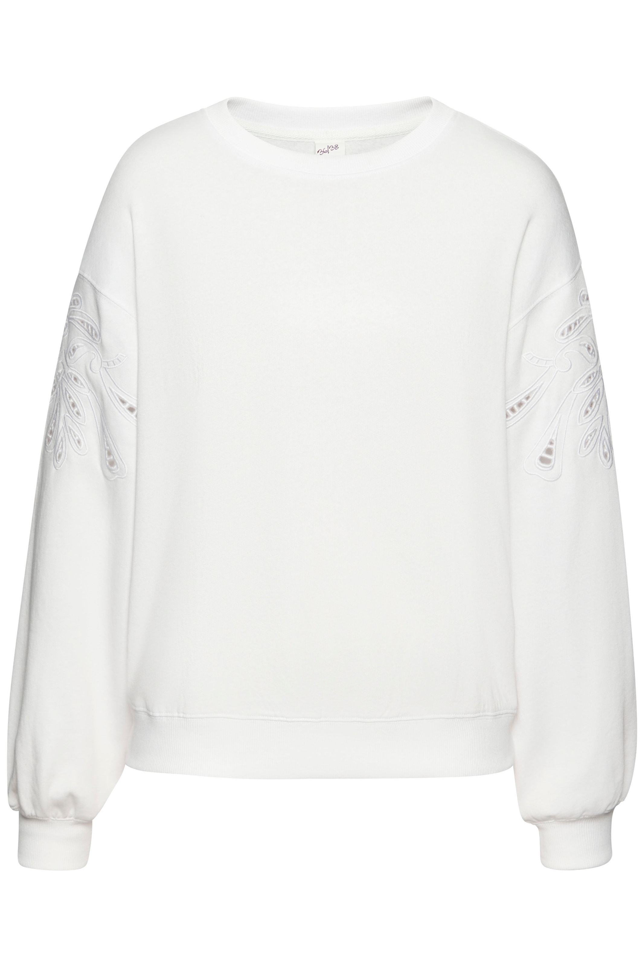 Vivance Sweatshirt, mit Lochstickerei, weicher Baumwoll-Mix