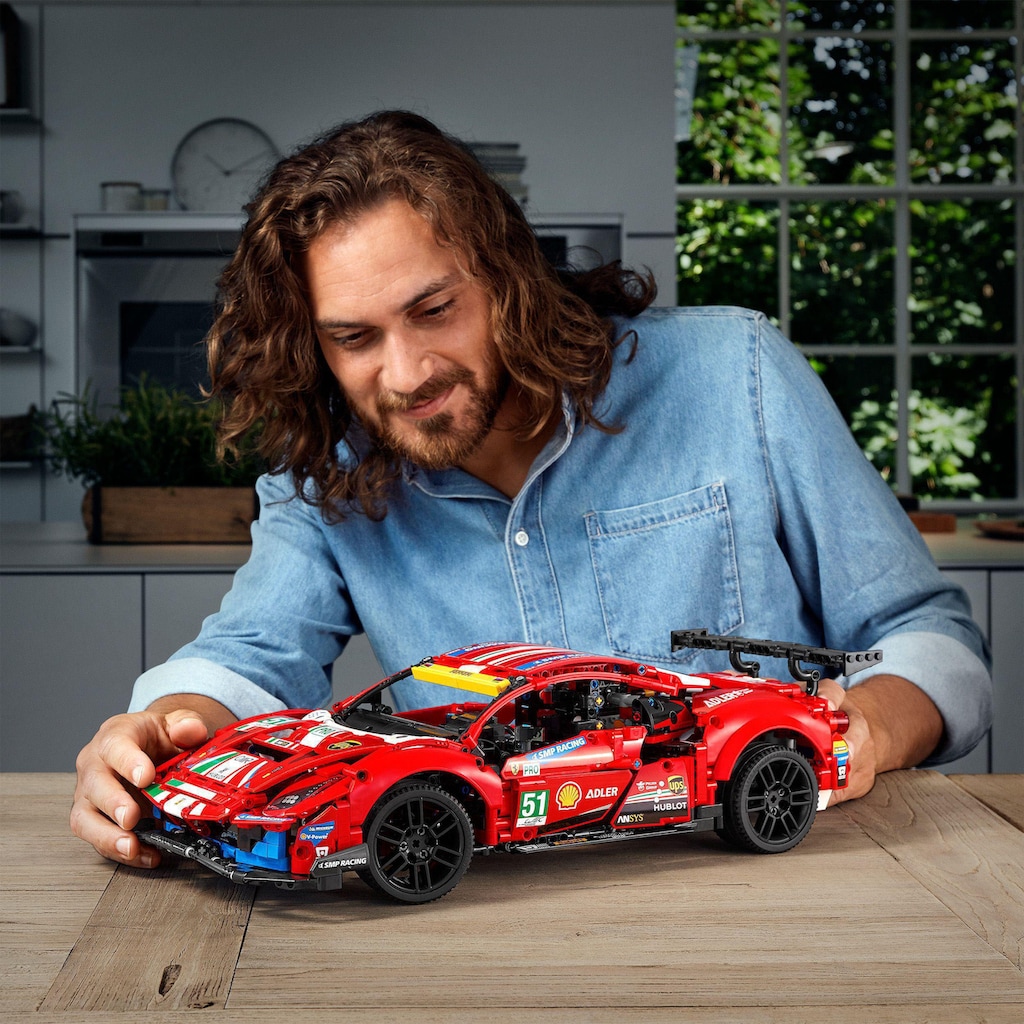 LEGO® Konstruktionsspielsteine »Ferrari 488 GTE “AF Corse #51” (42125), LEGO® Technic«, (1682 St.)