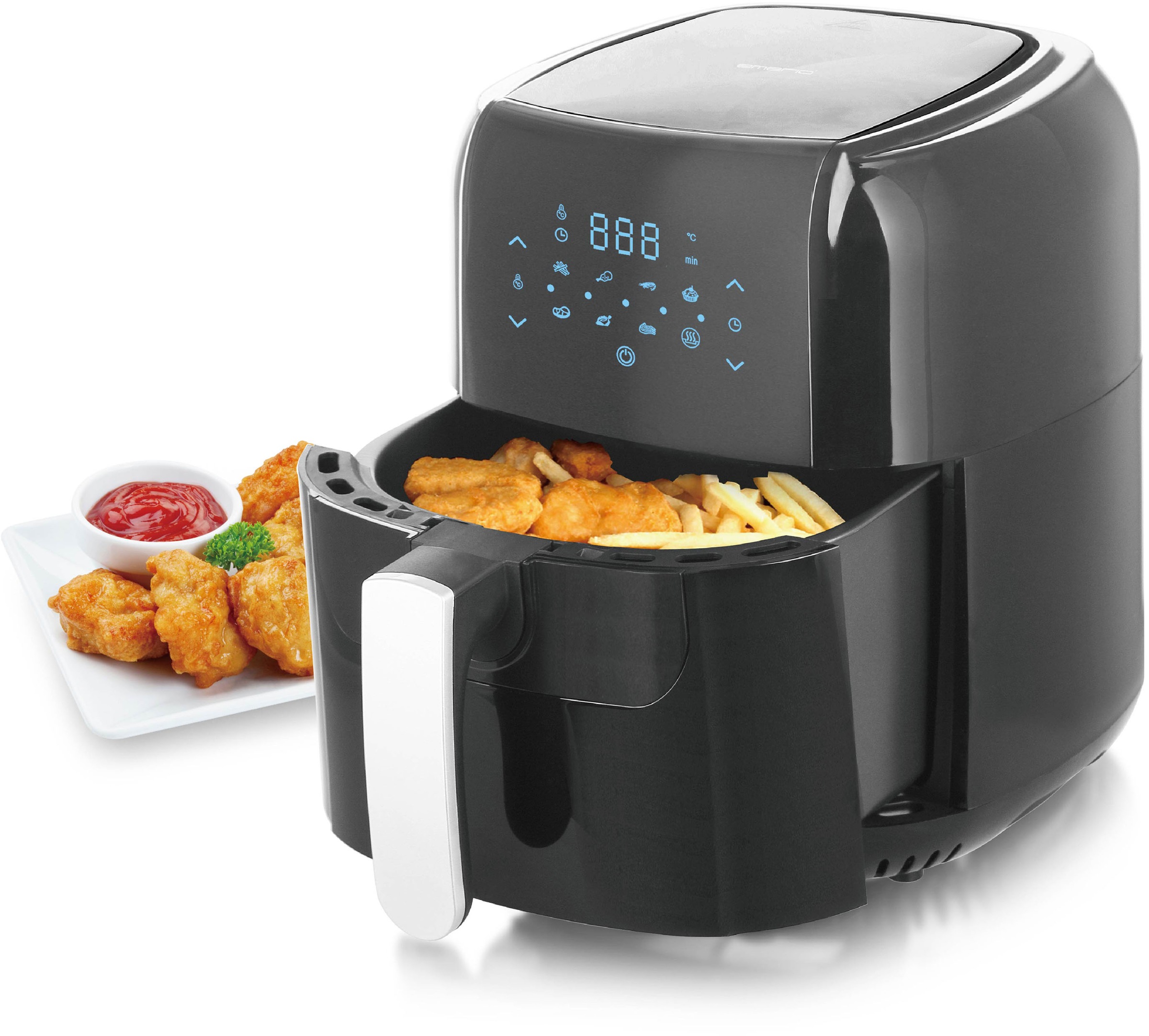 Emerio Heißluftfritteuse »AF-123544.7«, 1400 W, digitale Bedienung