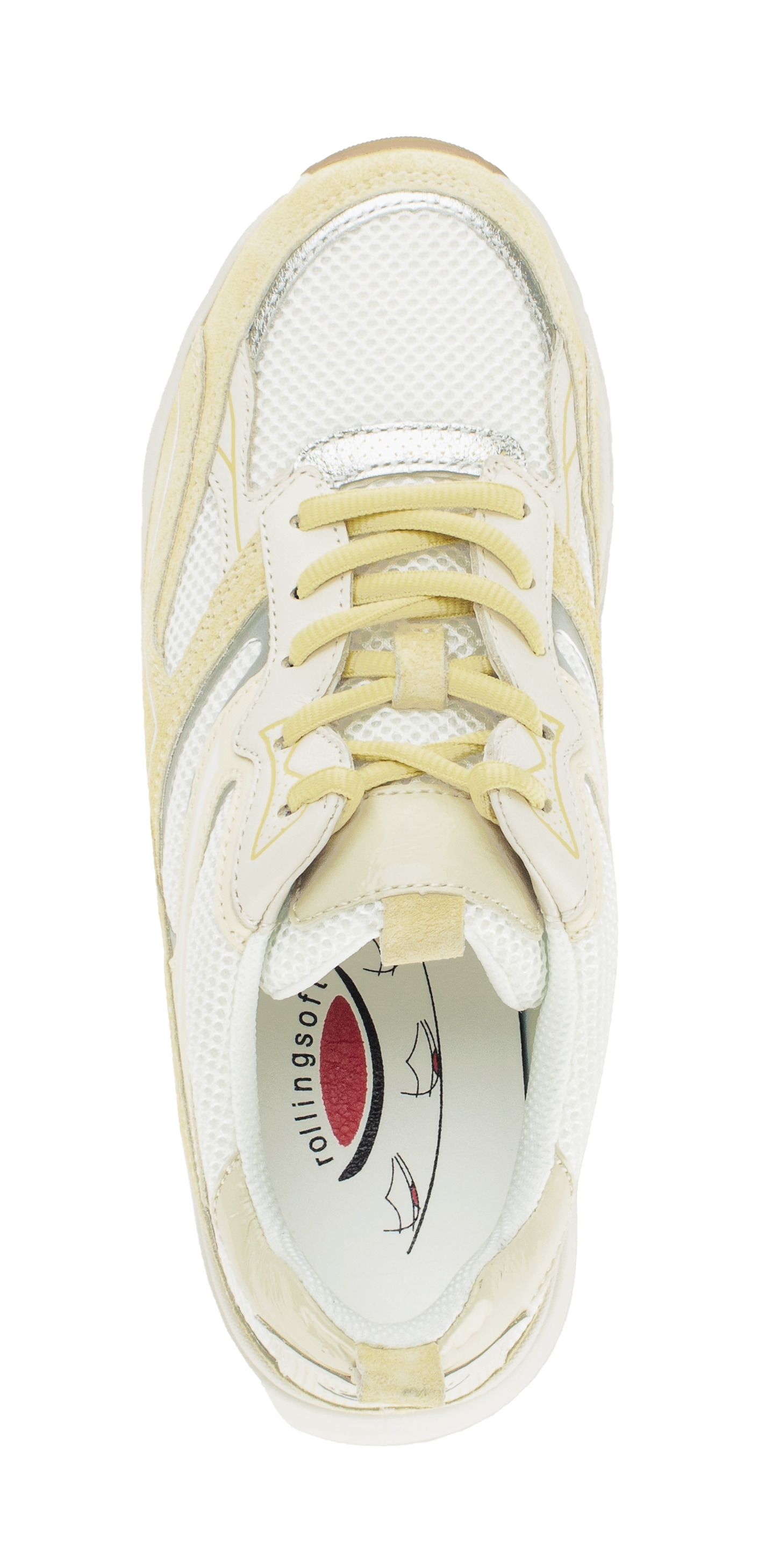 rollingsoft Keilsneaker  , Freizeitschuh, Halbschuh, Schnürschuh mit weichem Schaftrand