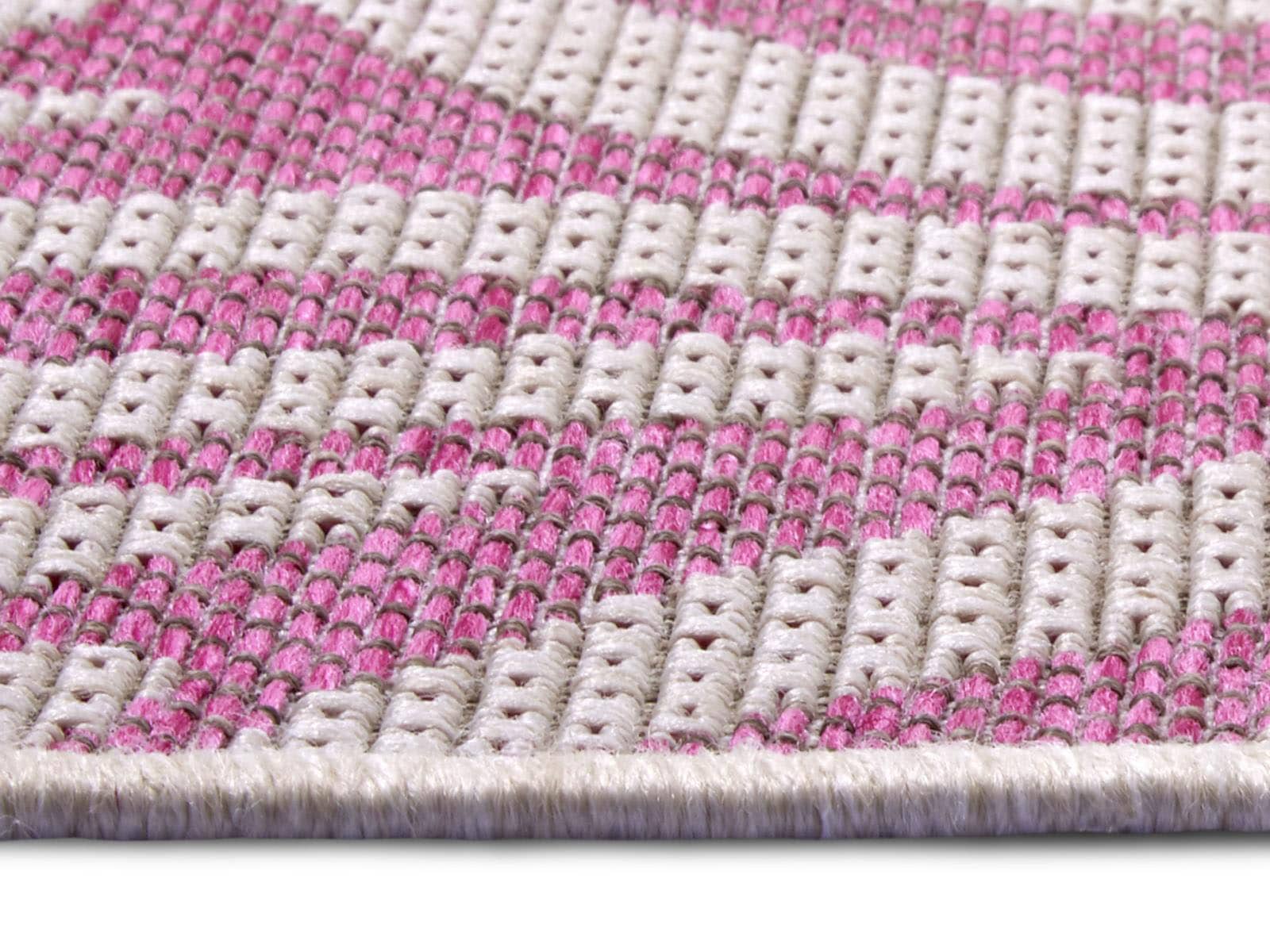 NORTHRUGS Teppich »Cebra«, rechteckig, 4 mm Höhe, Flachgewebe Zebra Design, gekettelt, Robust, Pflegeleicht