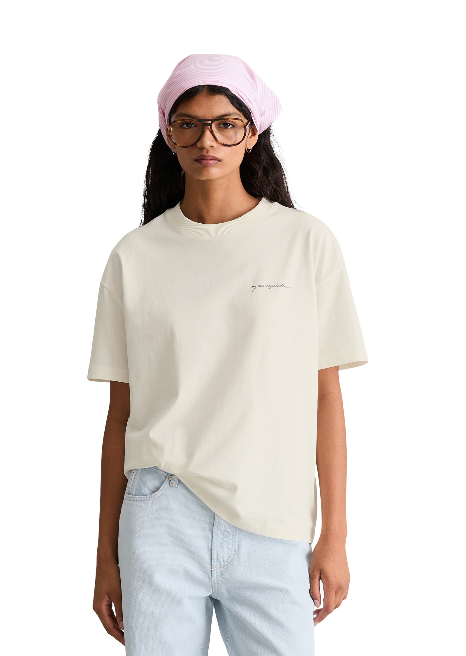 Marc O'Polo DENIM T-Shirt relaxed mit Rückenprint