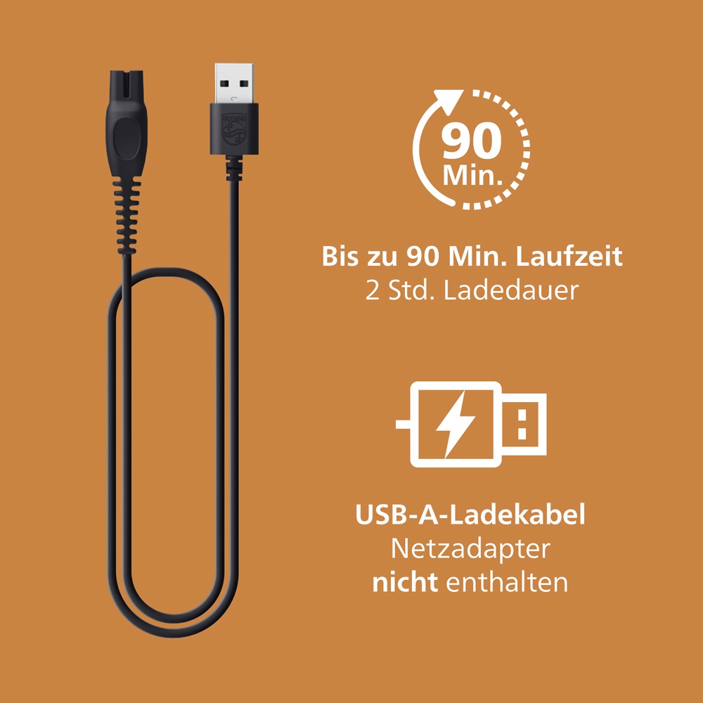 Philips Haarschneider »Serie 5000 HC5722/15« 2 Aufsätze 10 Längeneinstellungen, Turbo Modus und PowerAdapt Sensor