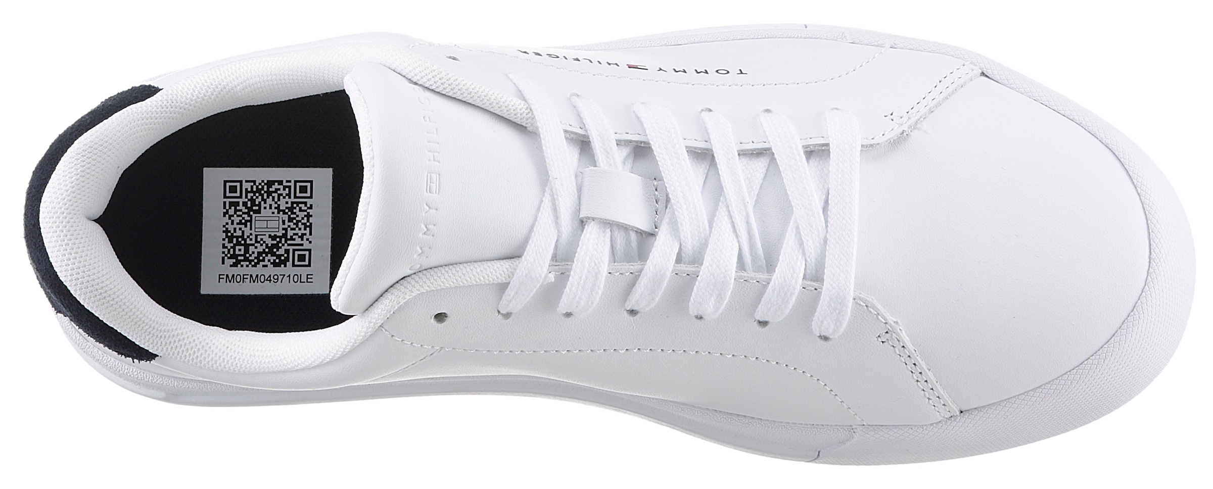 Tommy Hilfiger Sneaker »TH COURT LEATHER«, mit seitlichem Logoschriftzug, Freizeitschuh, Halbschuh, Schnürschuh