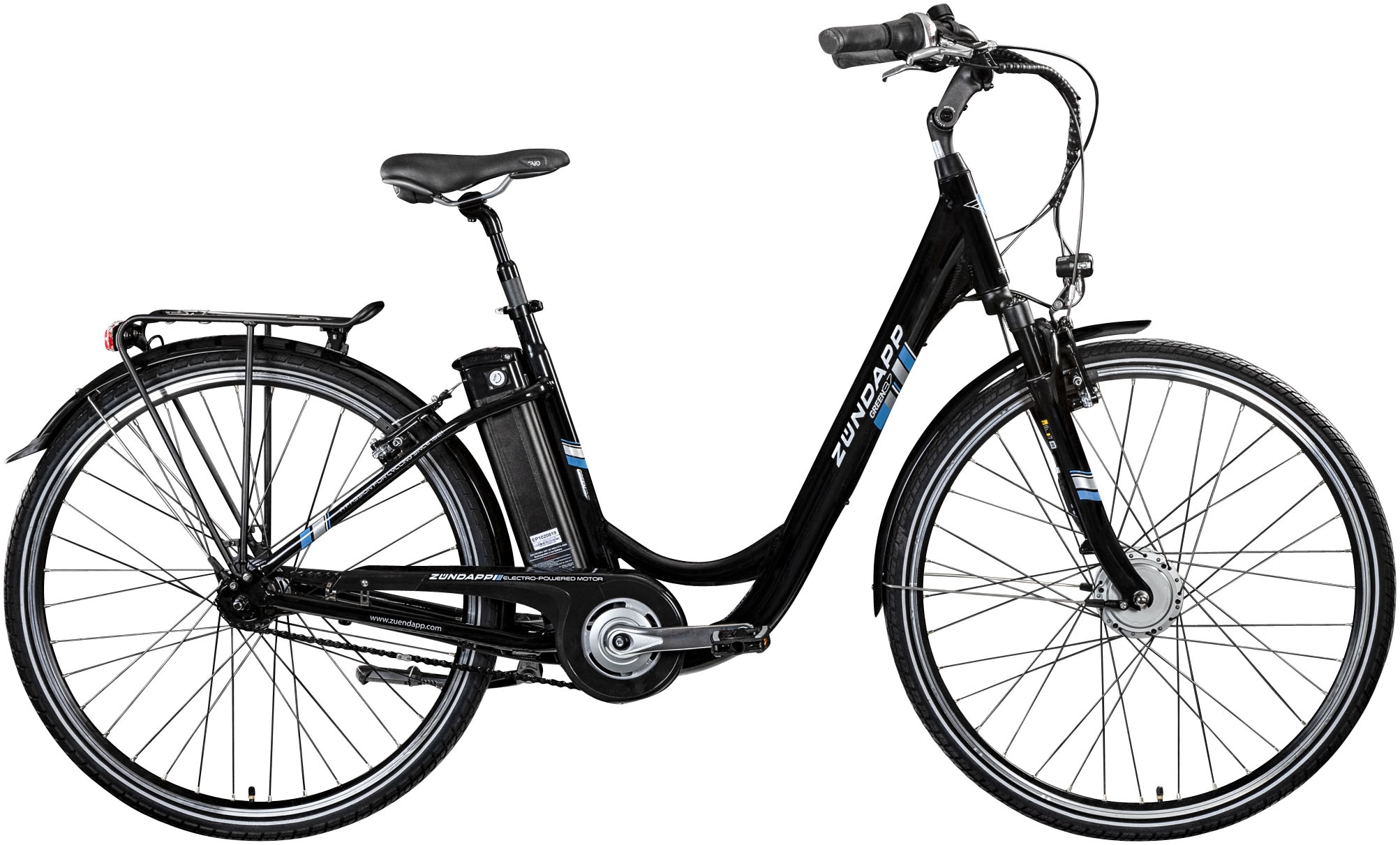 Zündapp »Green 3.7« 7 Gang Nabenschaltung Frontmotor 250 W Pedelec in schwarz, Größe 28 Zoll (71,12 cm)