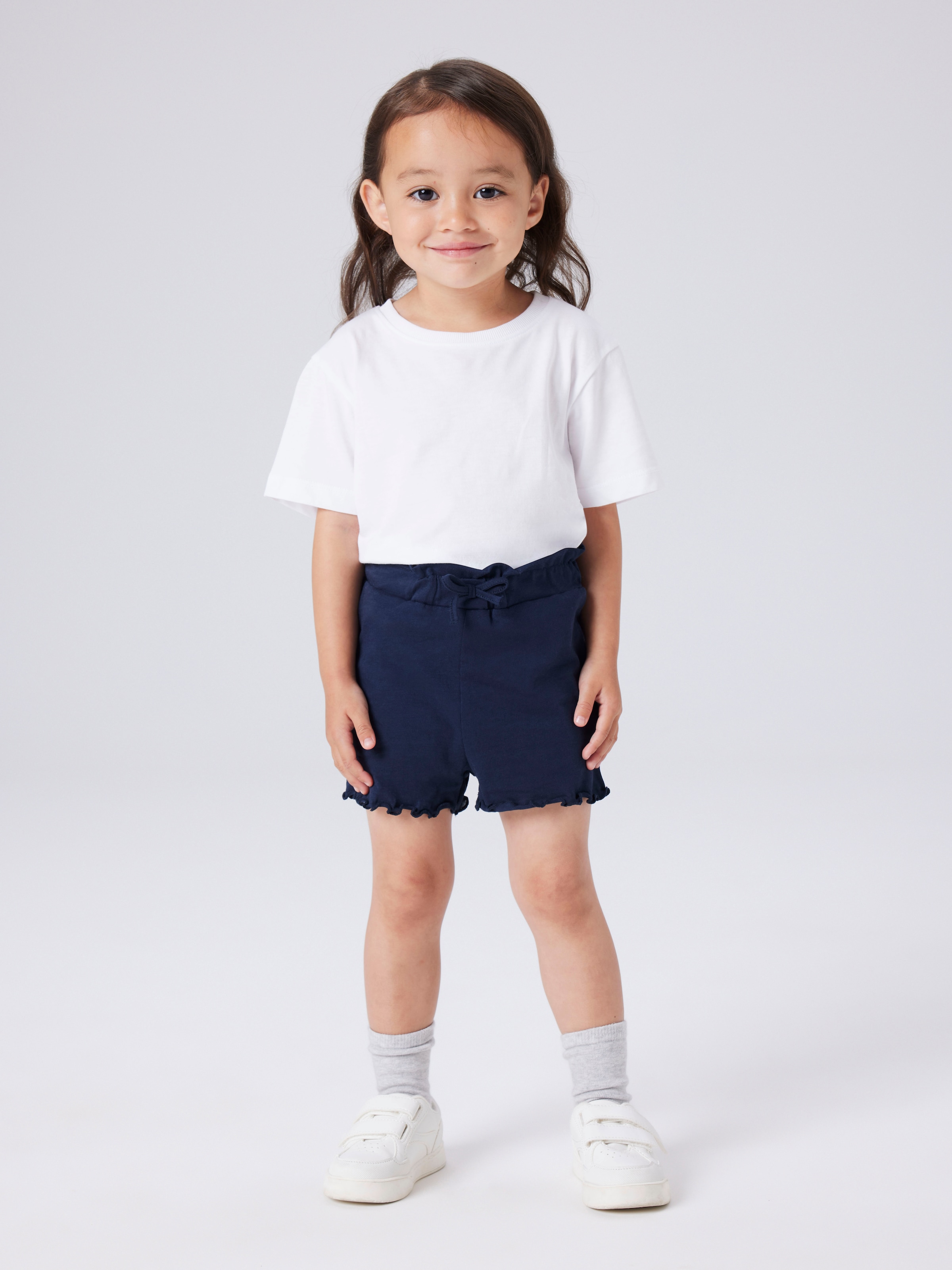 Name It Shorts »NMFVIVIA SHORTS NOOS«  Baumwolle, elastischer Bund, gewellter Saum