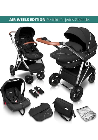 Kombi-Kinderwagen »Halime AIR 3in1, Anthracite Silver«