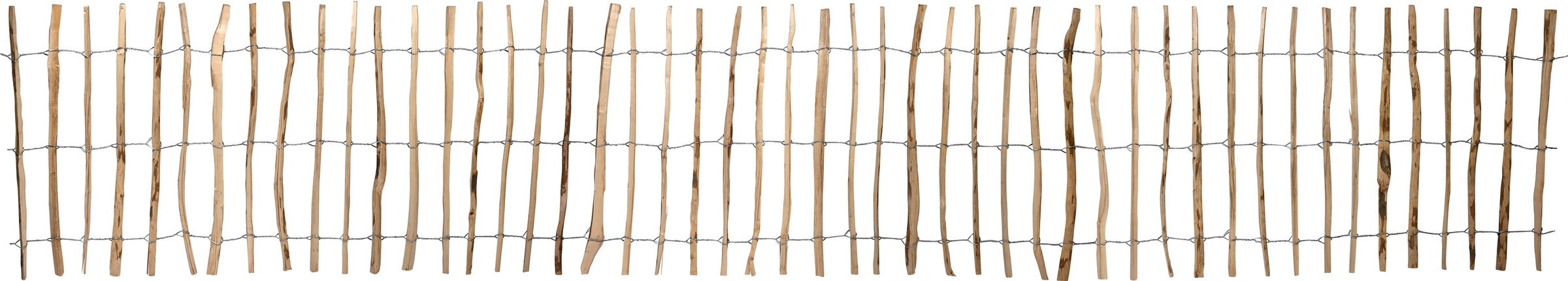 dobar Staketenzaun »aus robustem, geschältem Haselnussholz, HxL: 90x500cm«