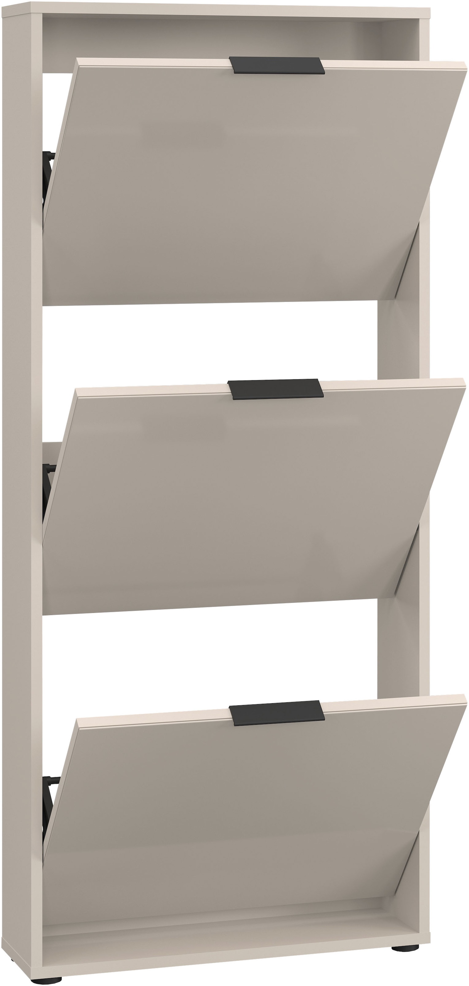 HBZ Schuhkipper »Jana Schuhkipper, Glasfronten, Metallgriffe« 1 Stk. tlg. Breite 60cm, Glasfront, Metallgriffe