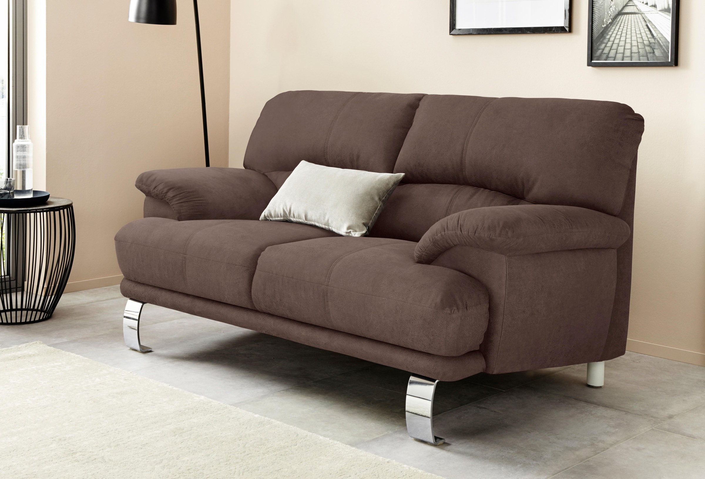 TRENDMANUFAKTUR 2-Sitzer »Cecilia II, mit italienischem Design, tollen Details«, und tollem Sitzkomfort
