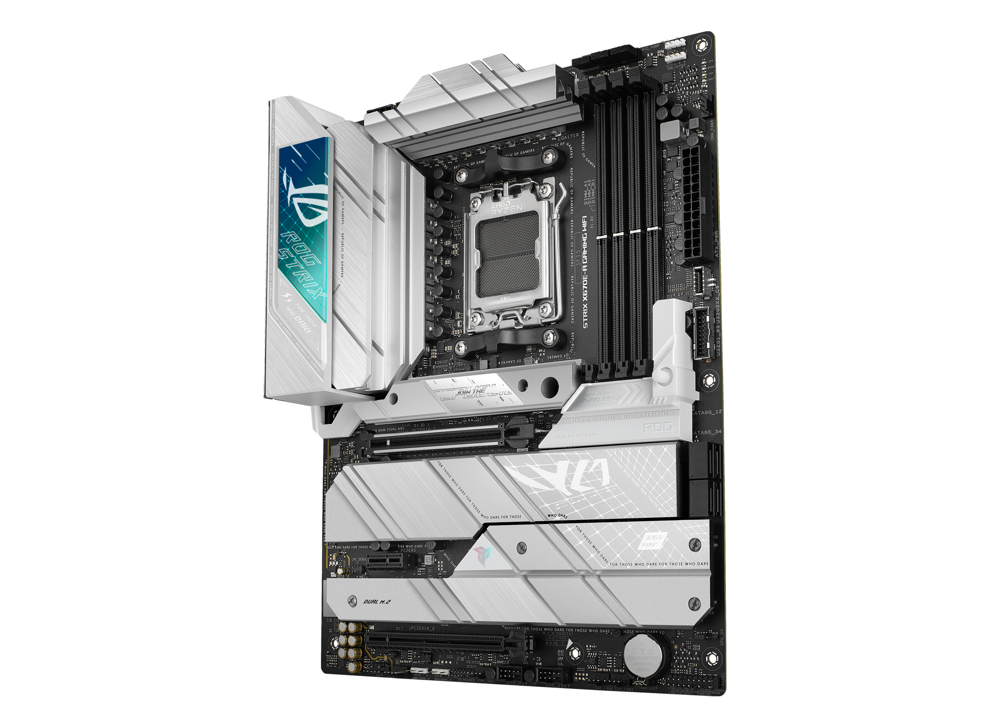 Asus Mainboard »ROG STRIX X670E-A GAMING WIFI«, Ryzen 7000, ATX, DDR5 Speicher, 4x M.2, USB 3.2