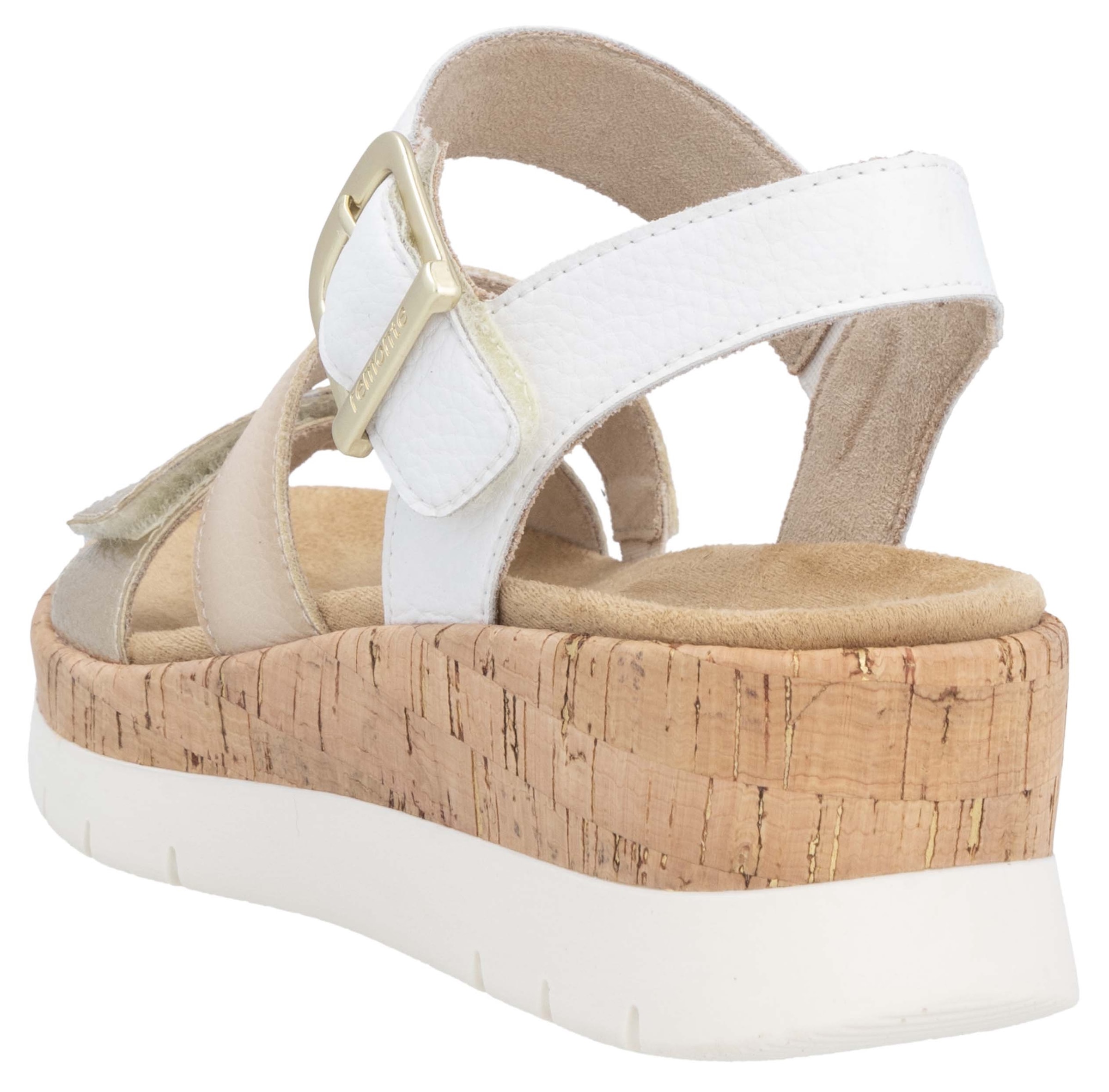Remonte Keilsandalette, Riemchensandale, Sommerschuh, Bequemschuh mit Zierschnalle