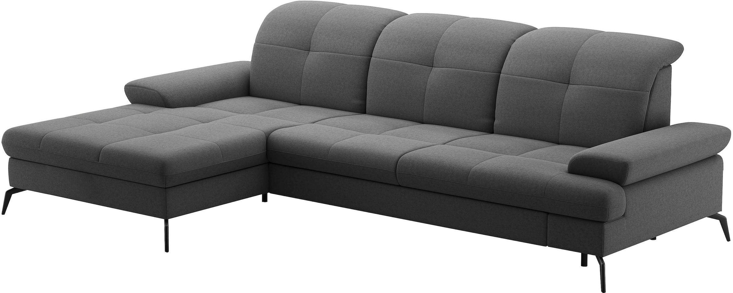 sit&more Ecksofa »Amica, L-Form, inkl. Sitztiefenverstellung & Armteilverstellung« wahlweise mit Bettfunktion, Bettkasten und Kopfteilverstellung