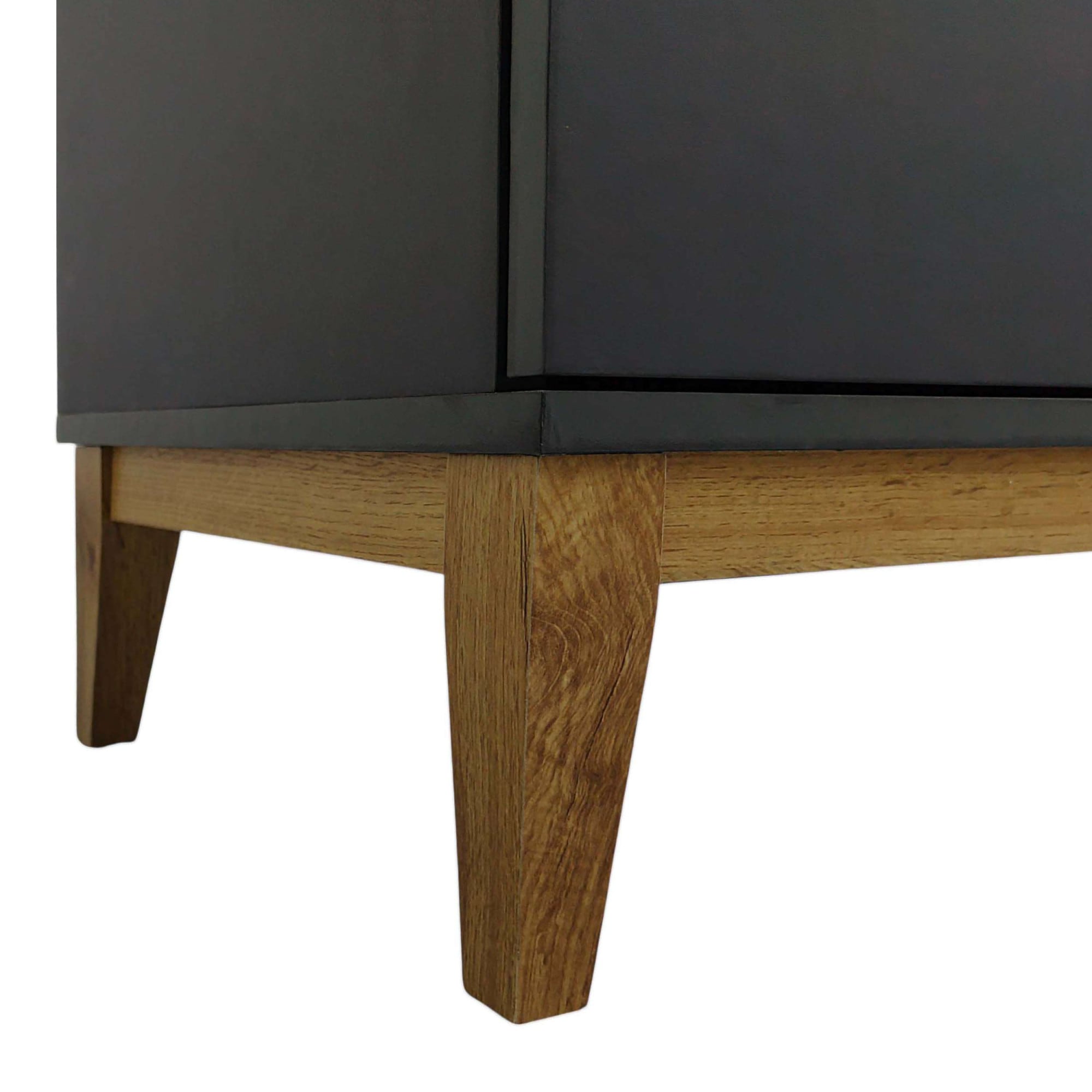 andas Highboard »Maryd« Kommode, Midischrank, m. Glas- u. Holztüren, Einlegeböden, Breite 80cm