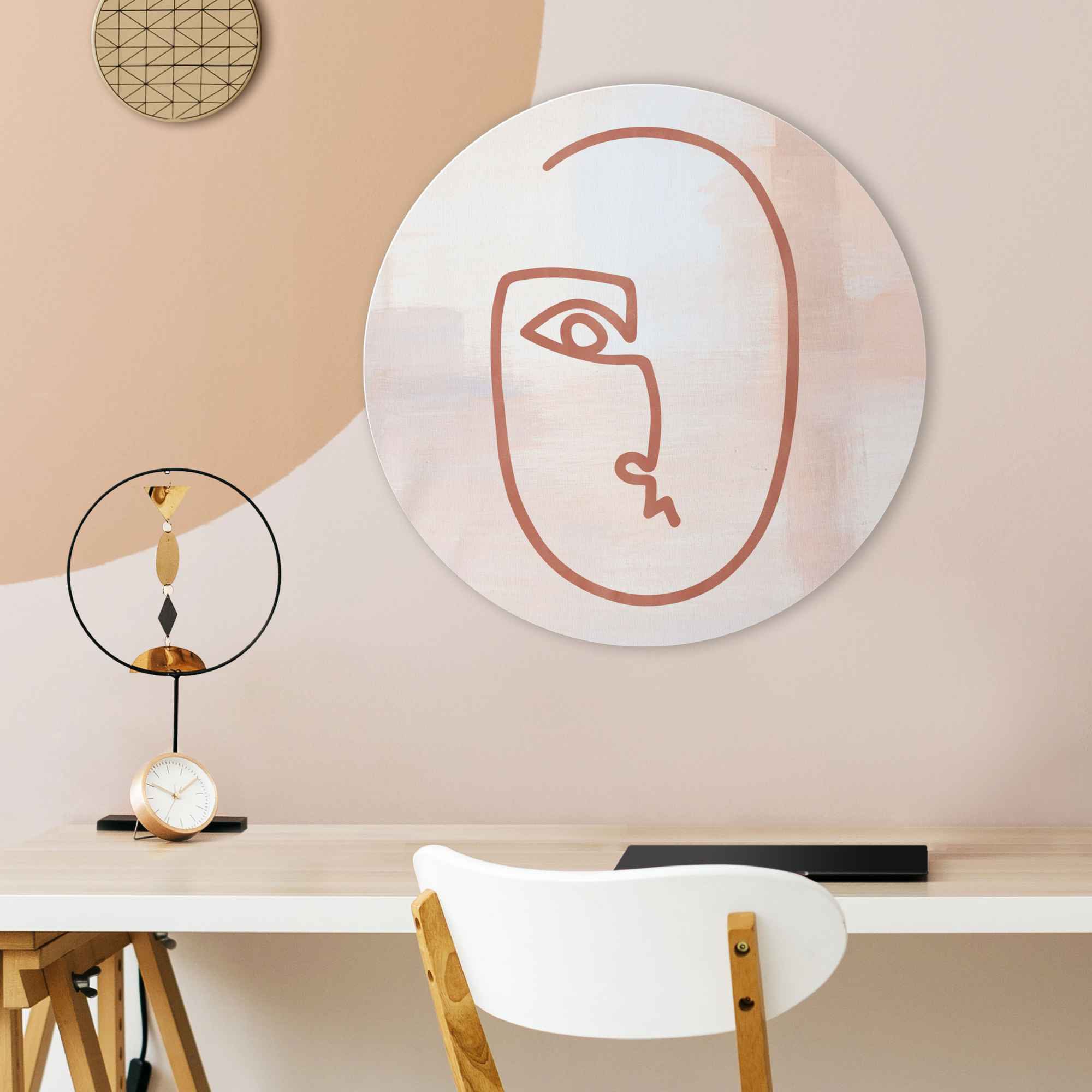 Reinders! Wandbild »Wandbild Gesicht Stiftzeichnung - Abstrakt«, Gesicht, (1 St.)